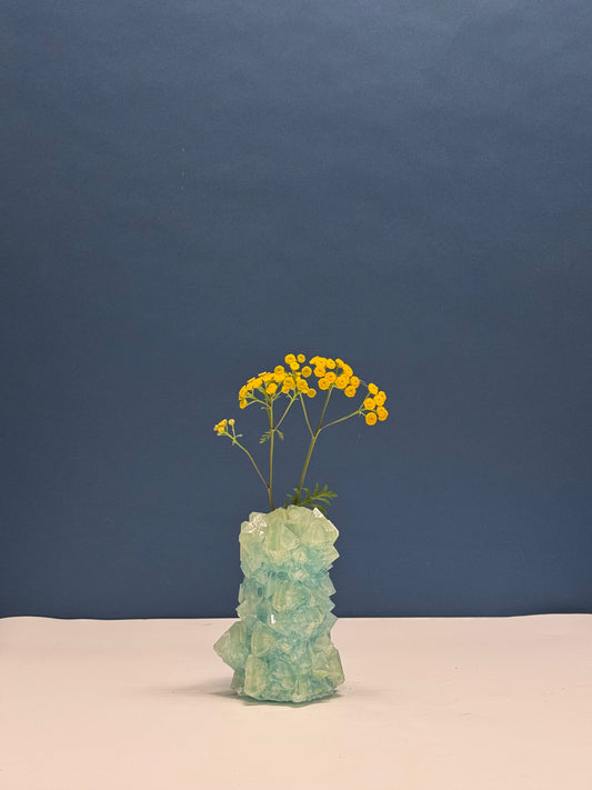 Mini Vase -  Marbled Green