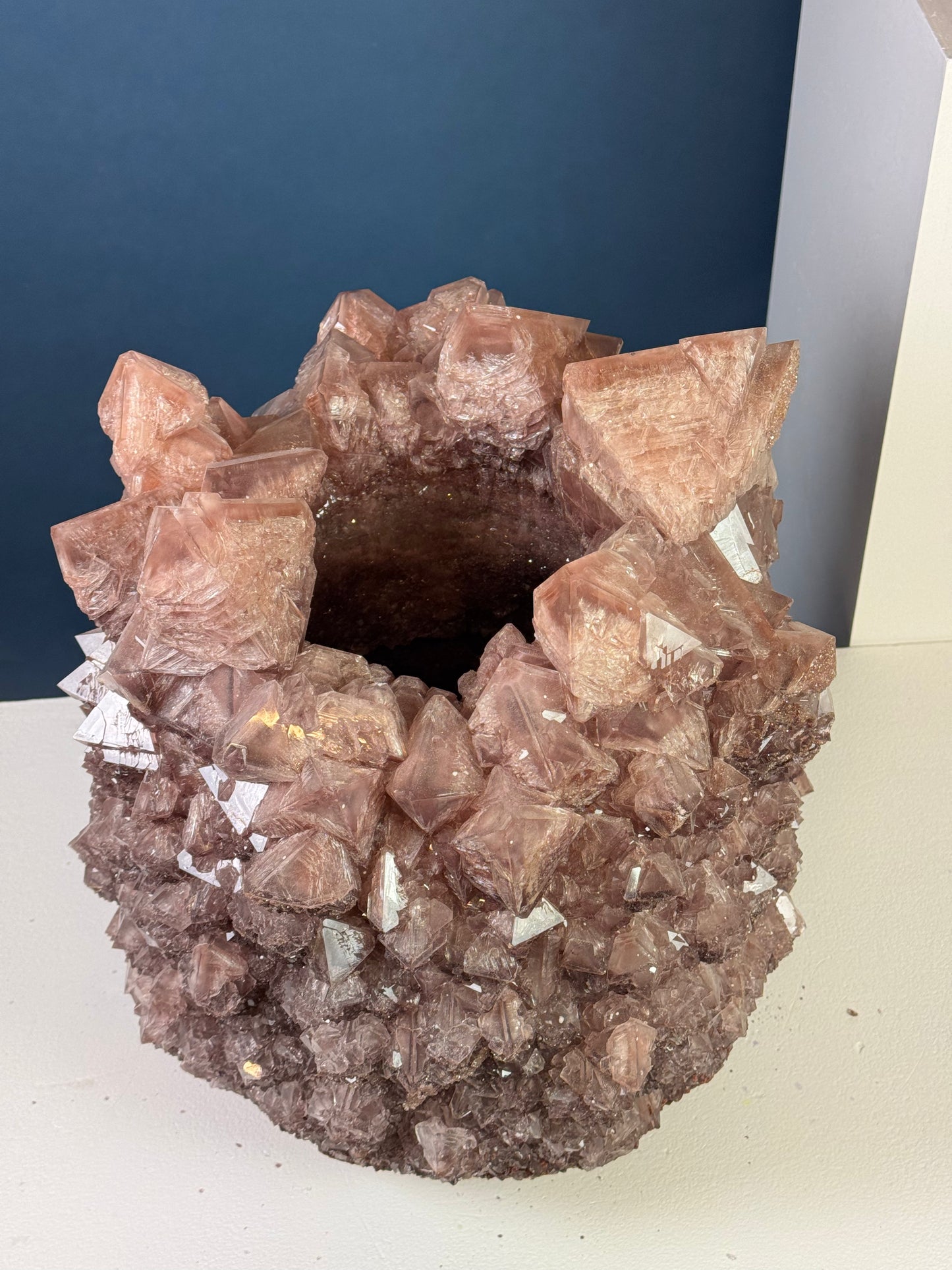 Crystal Vase Large - Chocolate