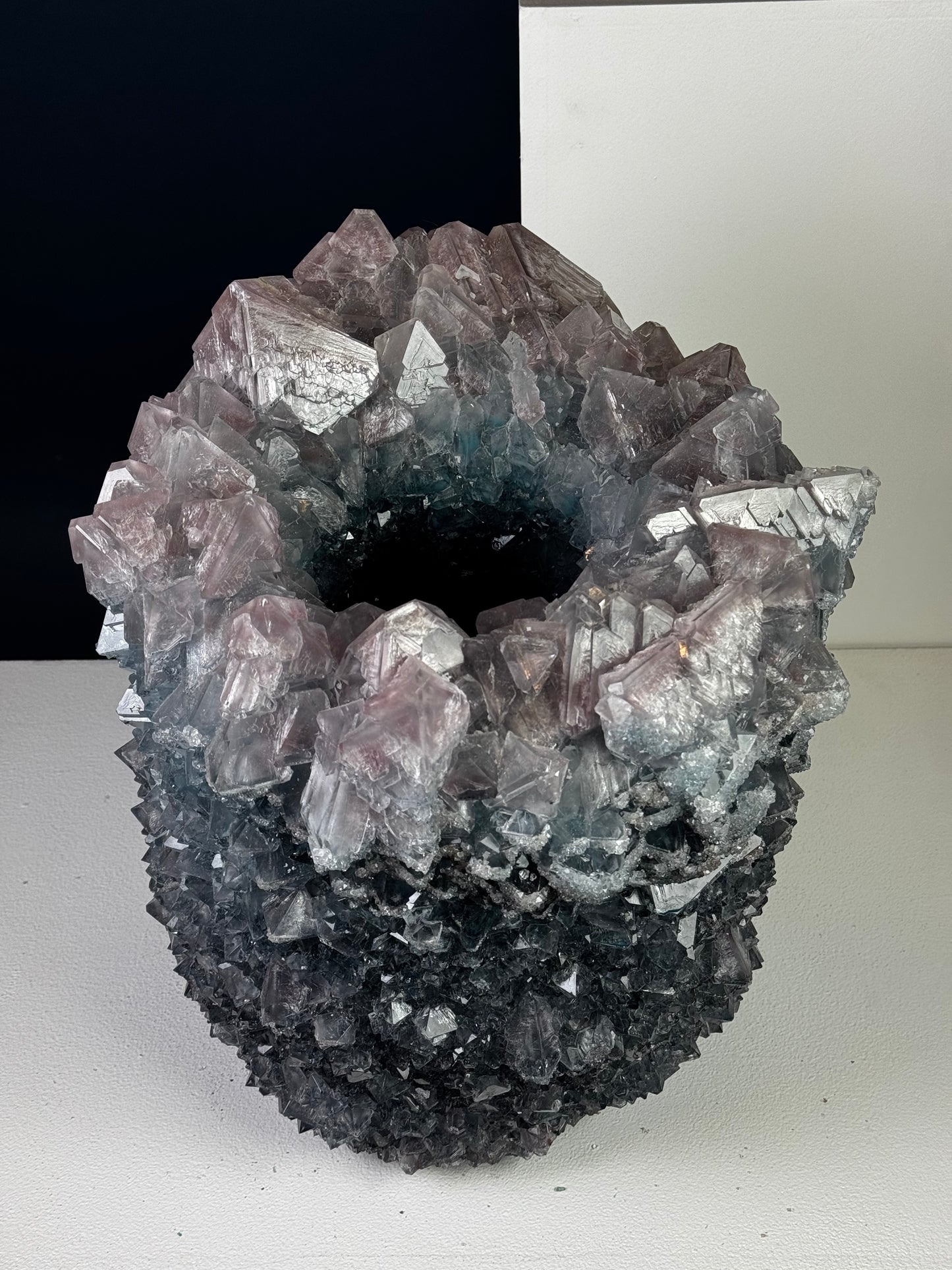 Crystal Vase Large - Eggplant