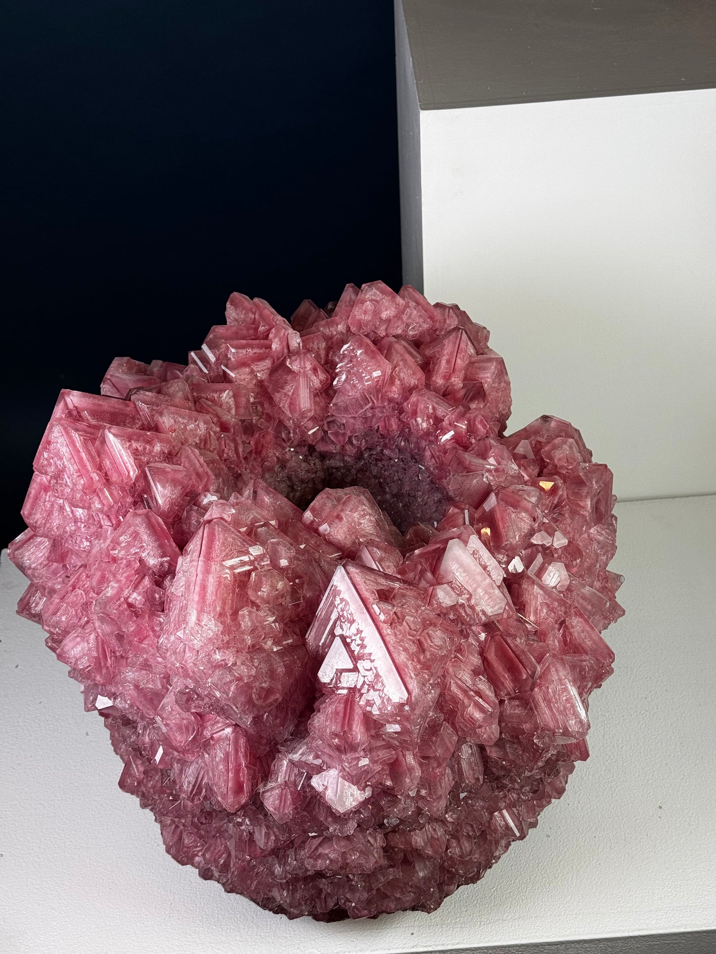 Crystal Vase Large - Rose