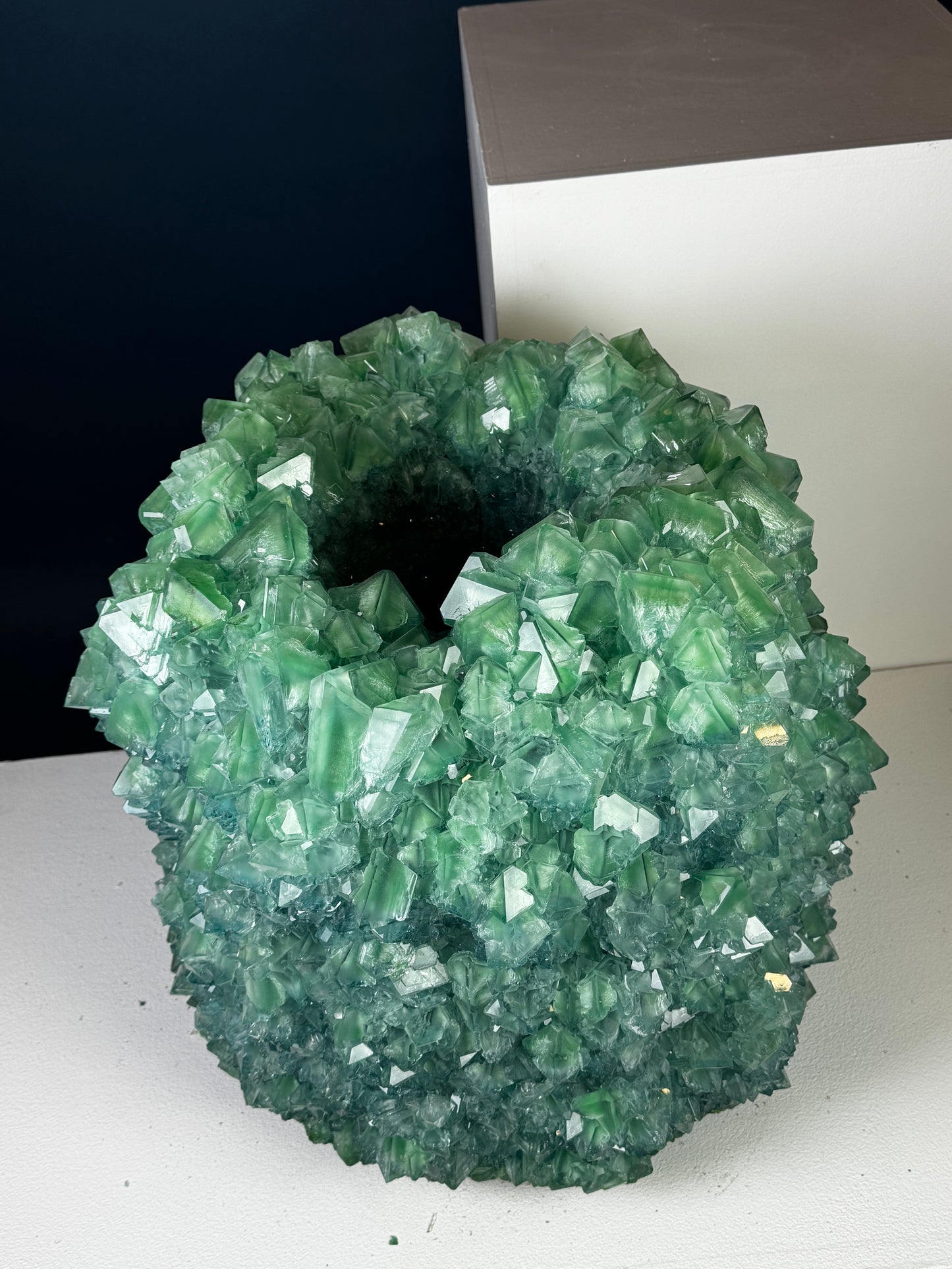 Crystal Vase Large - Celadon