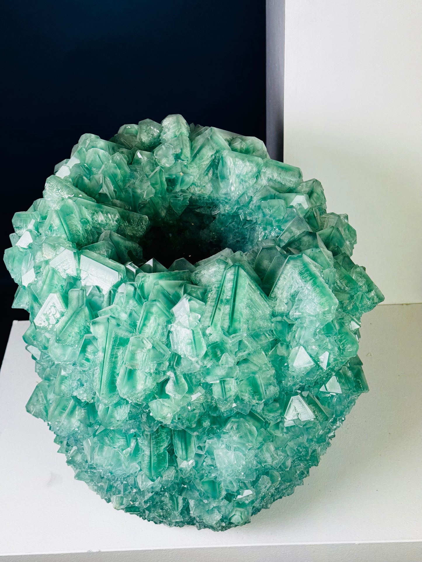 Crystal Vase Large - Celadon