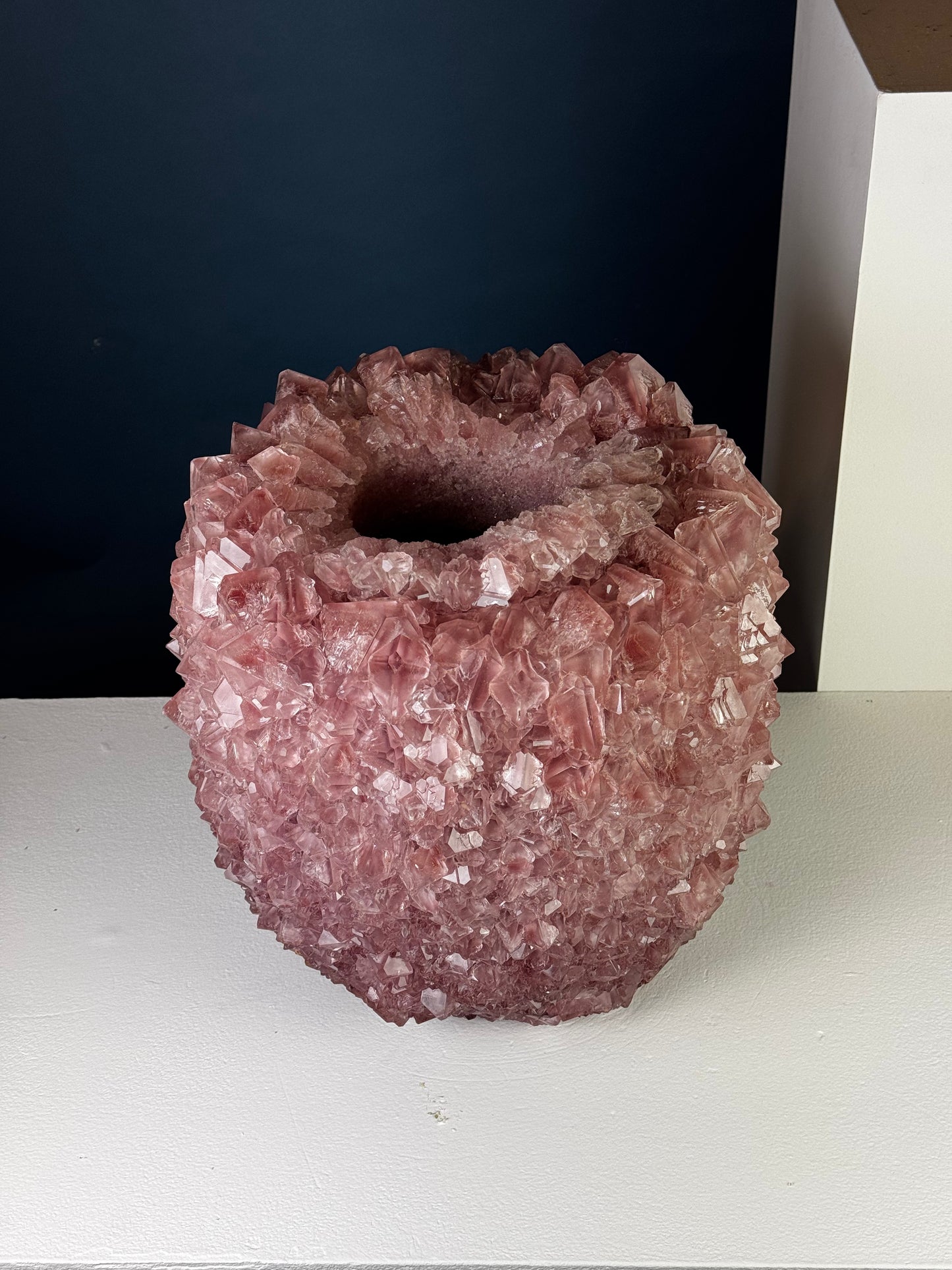 Crystal Vase Large - Wilted rose