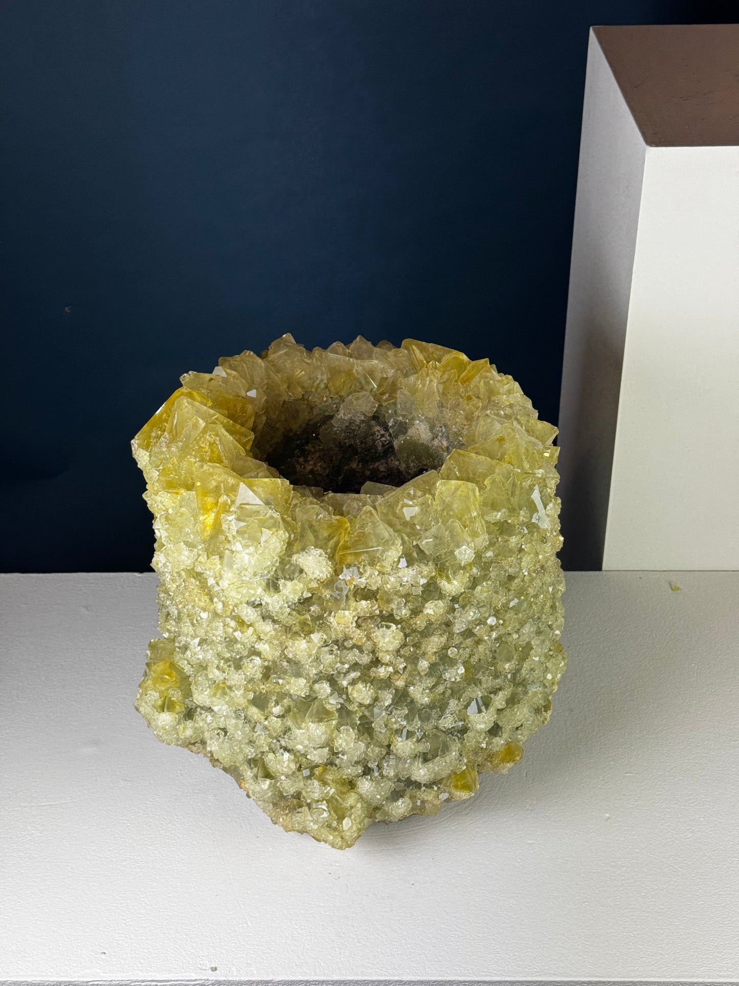 Crystal Vase Large - Fresh lime