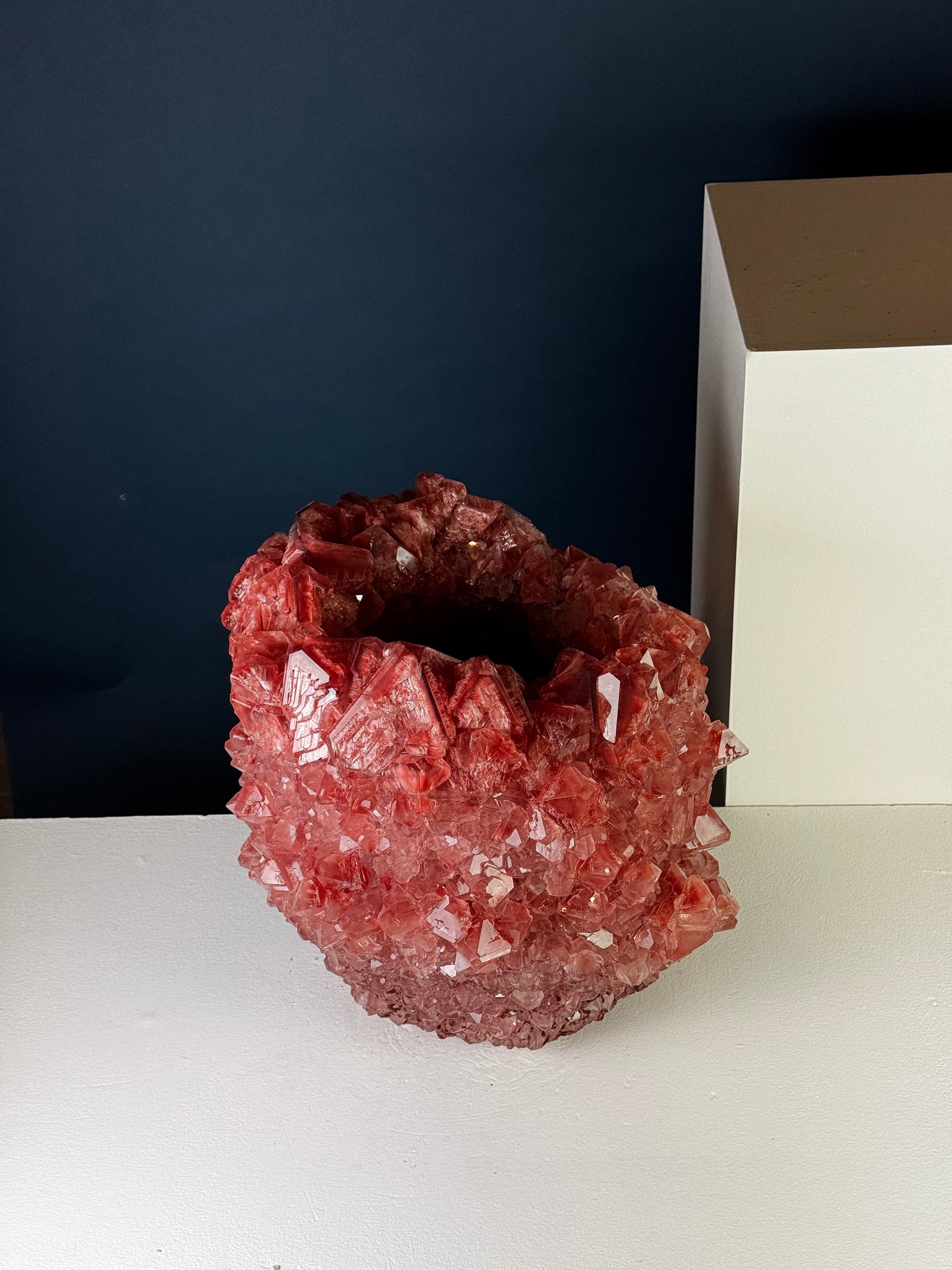 Crystal Vase Large - Claret