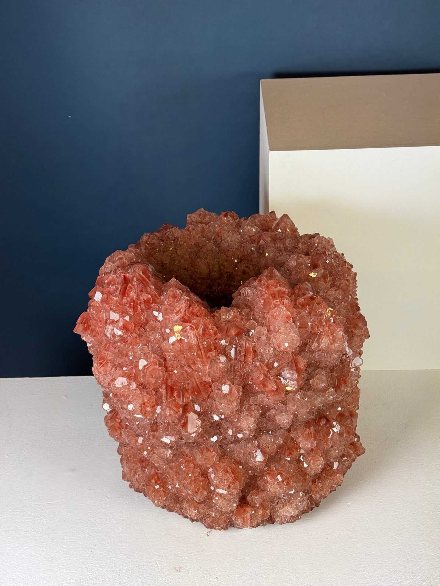 Crystal Vase Large - Copper