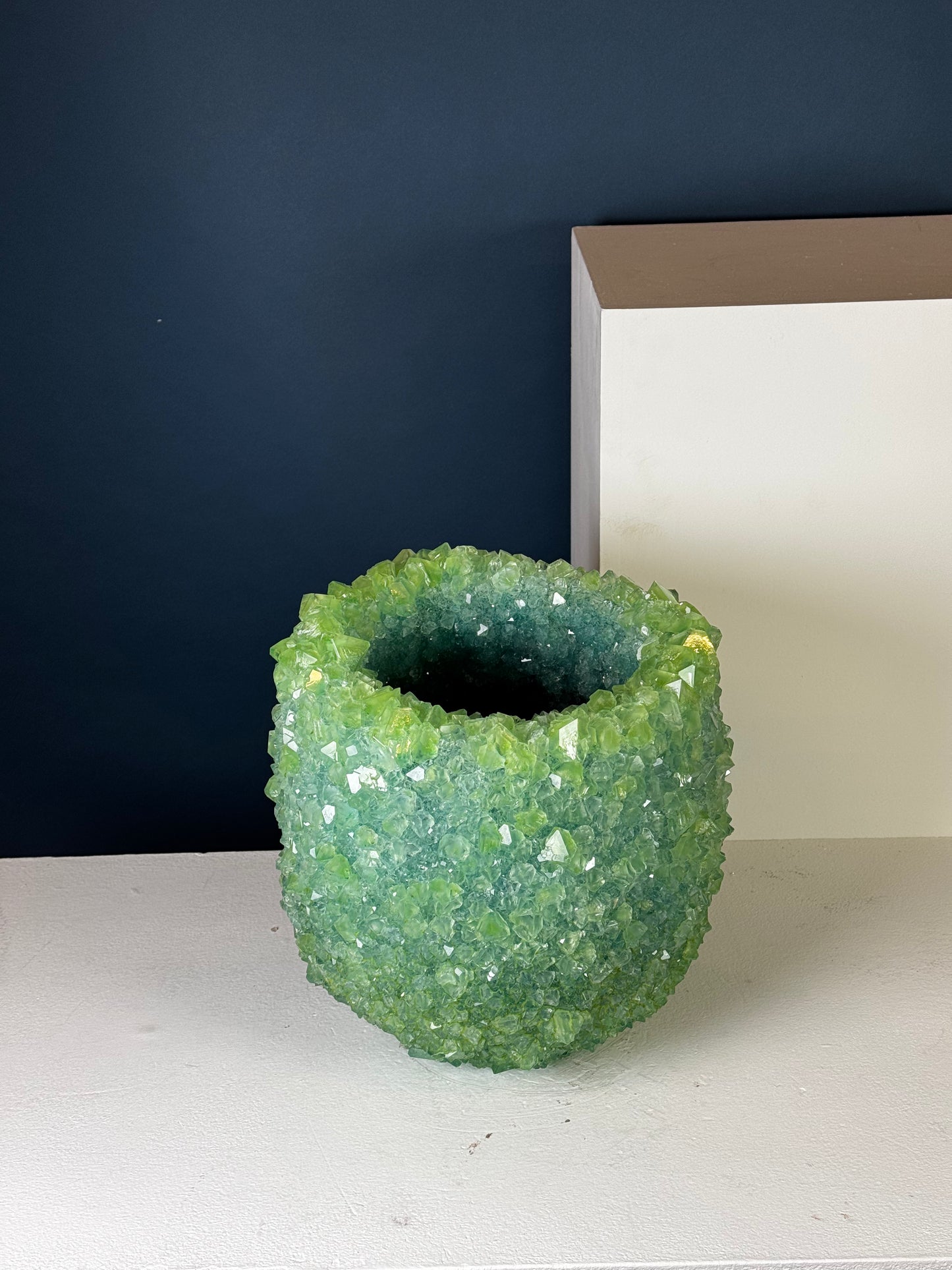 Crystal Vase Large - Fresh sage