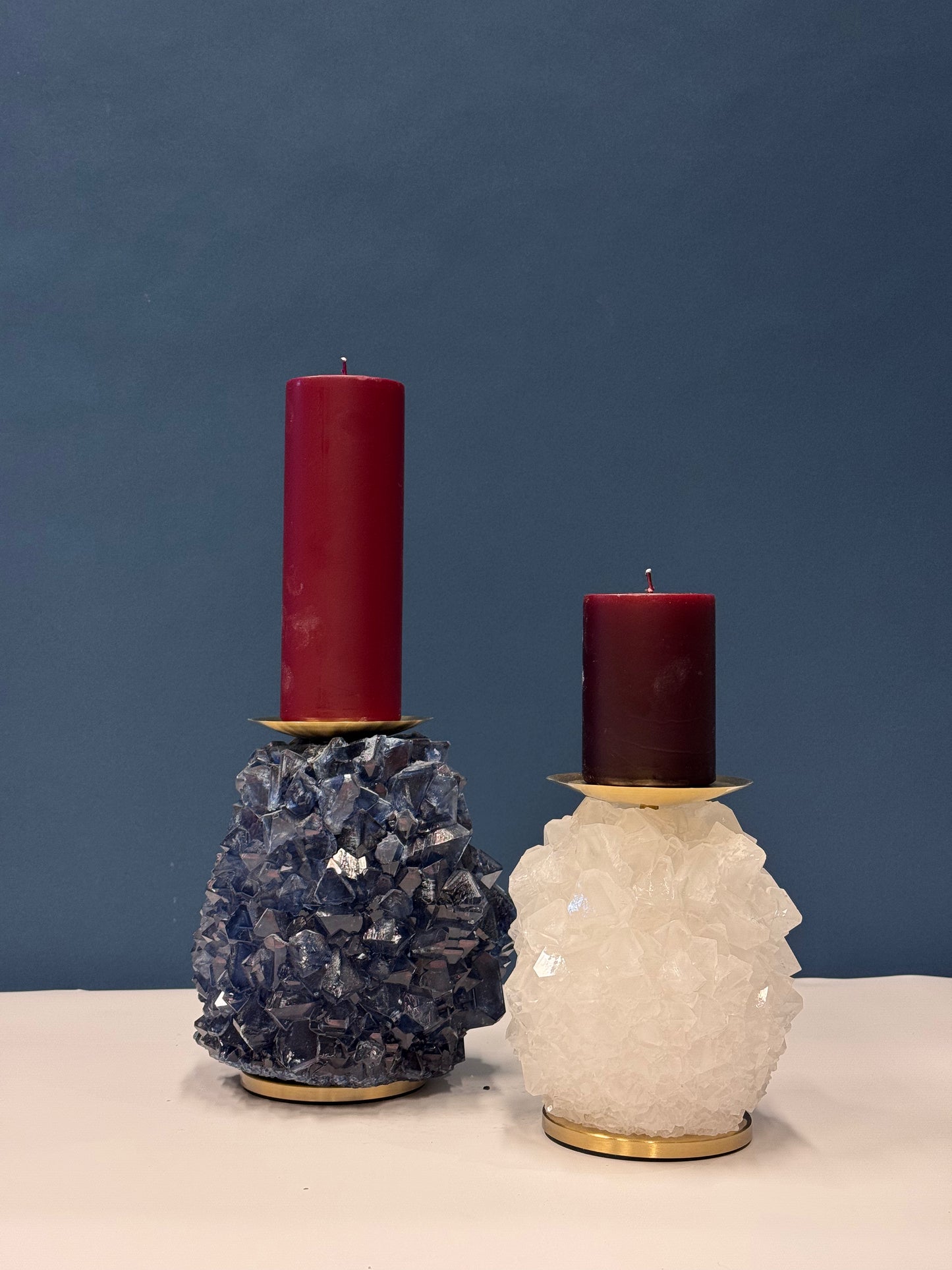 Pillar Candle Holder - Blue