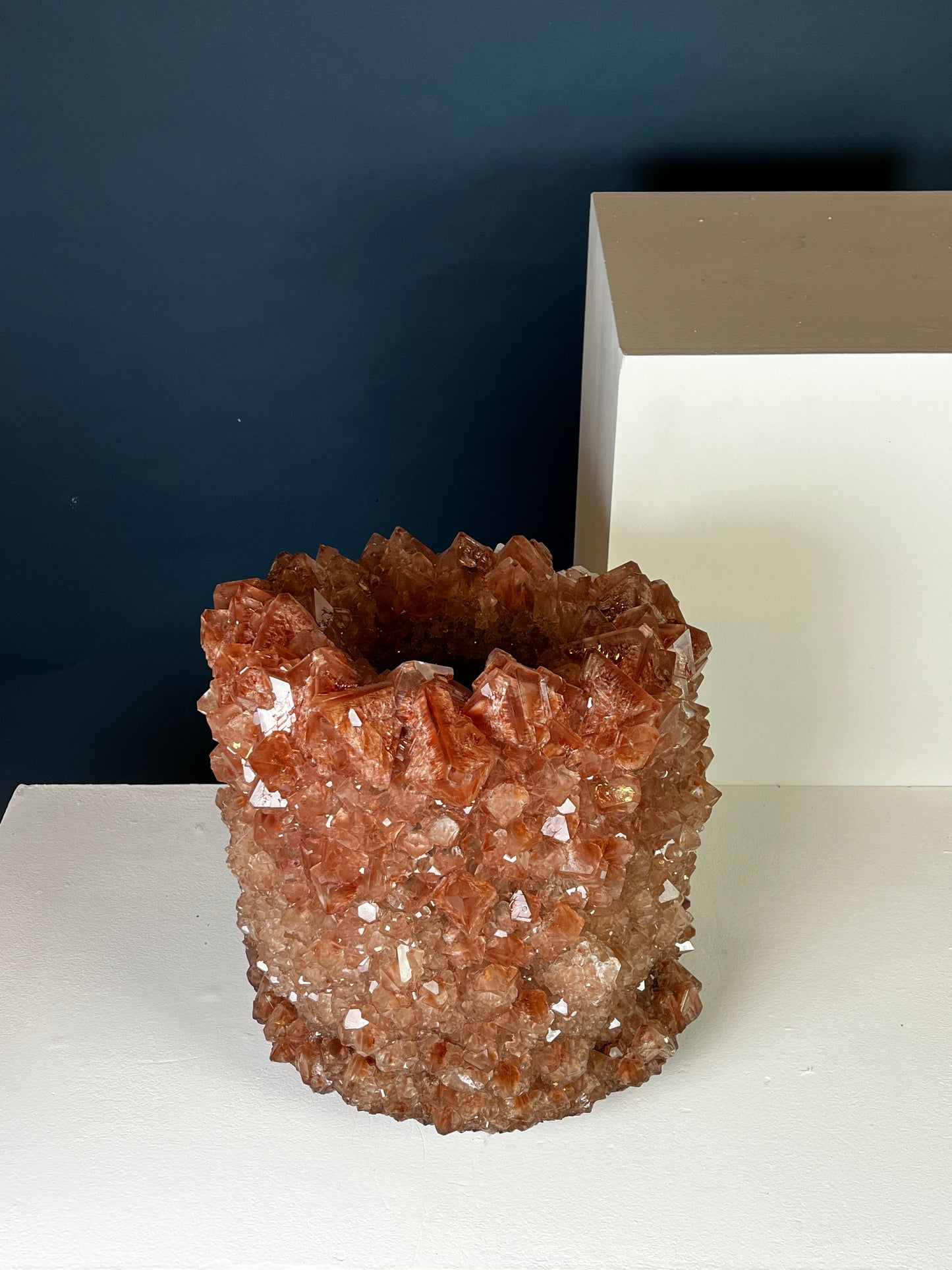 Crystal Vase Large - Coppery