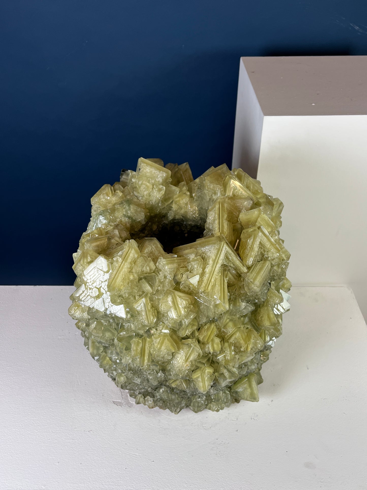 Crystal Vase Large -  Pistachio