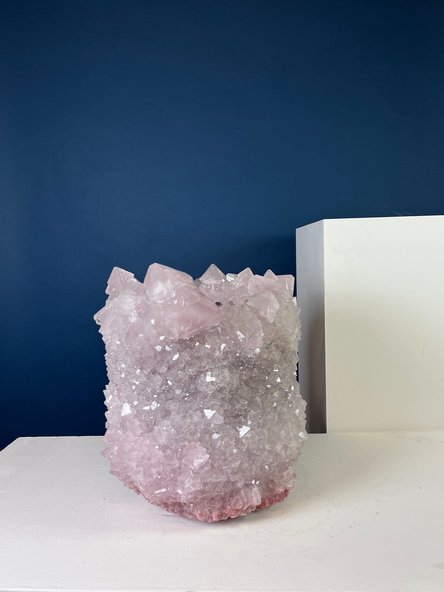 Crystal Vase Large -  Pastel pink