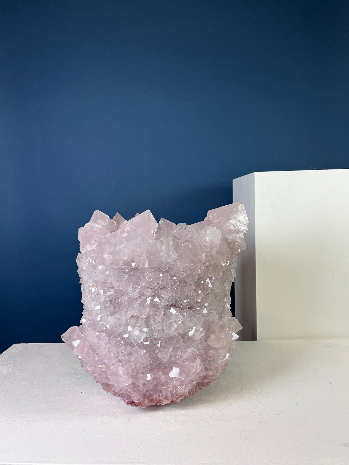 Crystal Vase Large -  Pastel pink
