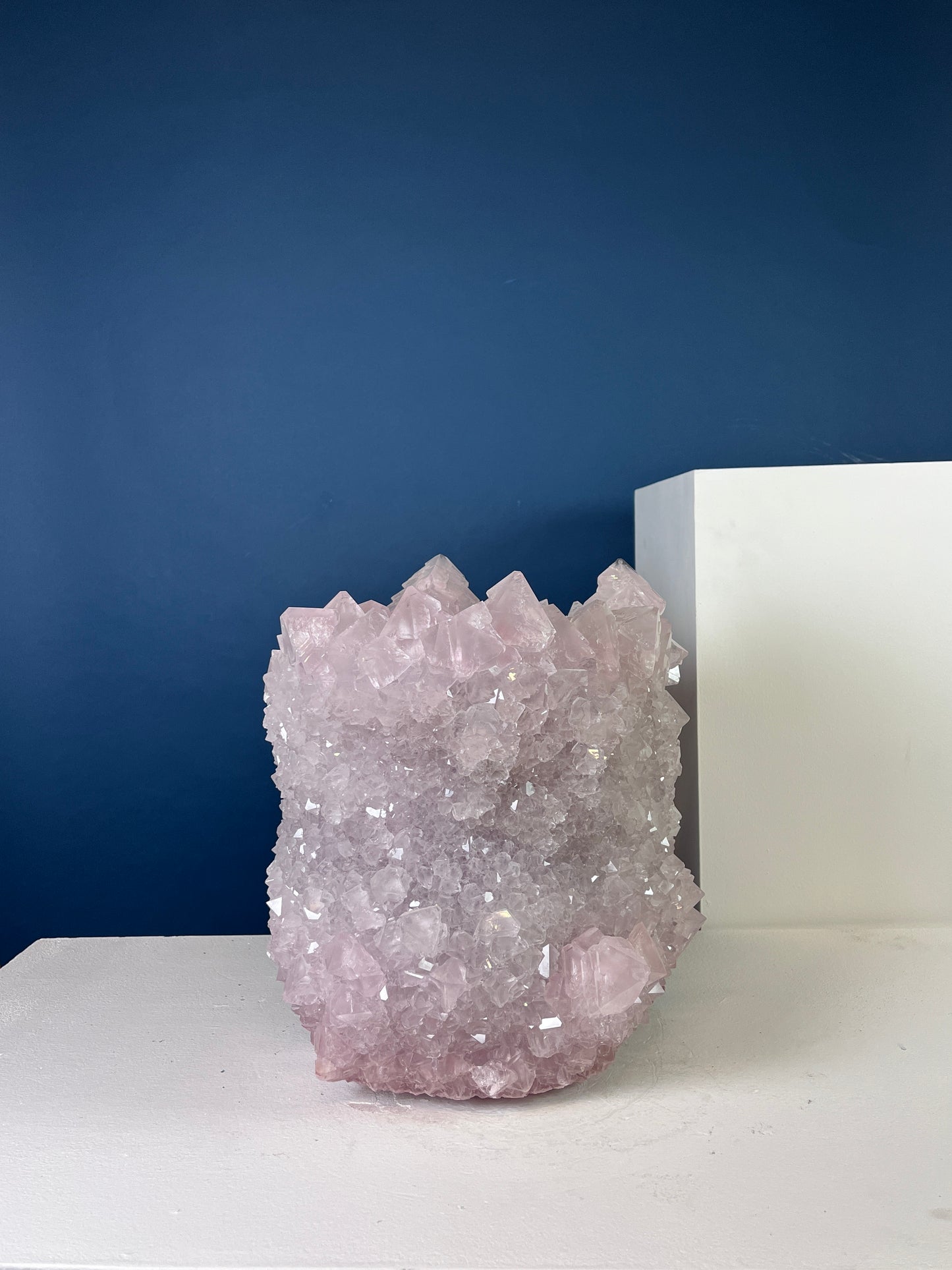 Crystal Vase Large -  Pastel pink