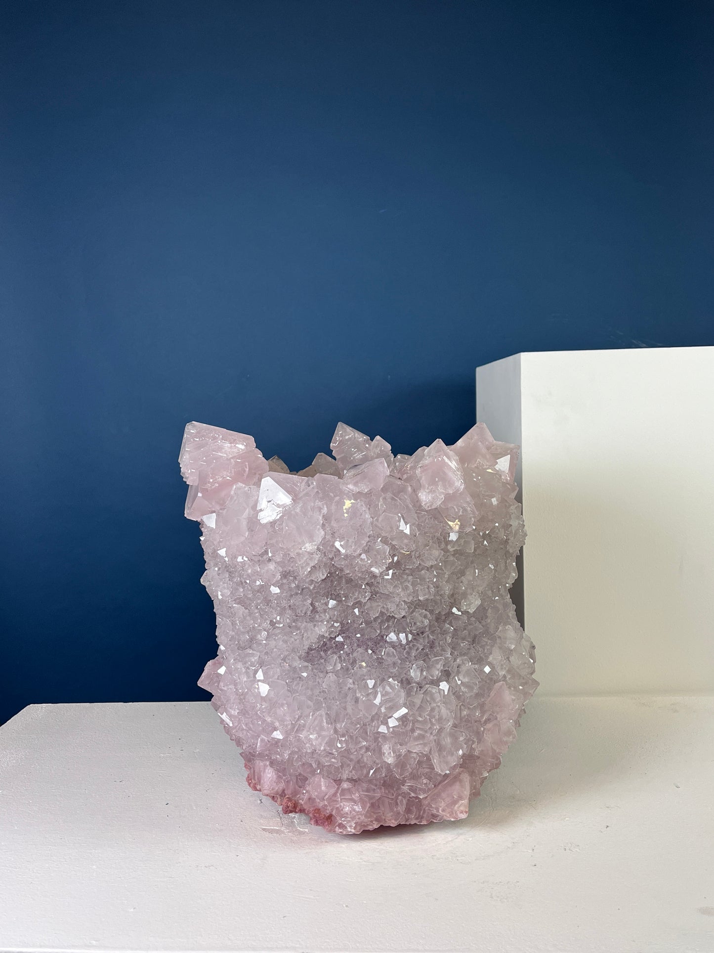 Crystal Vase Large -  Pastel pink