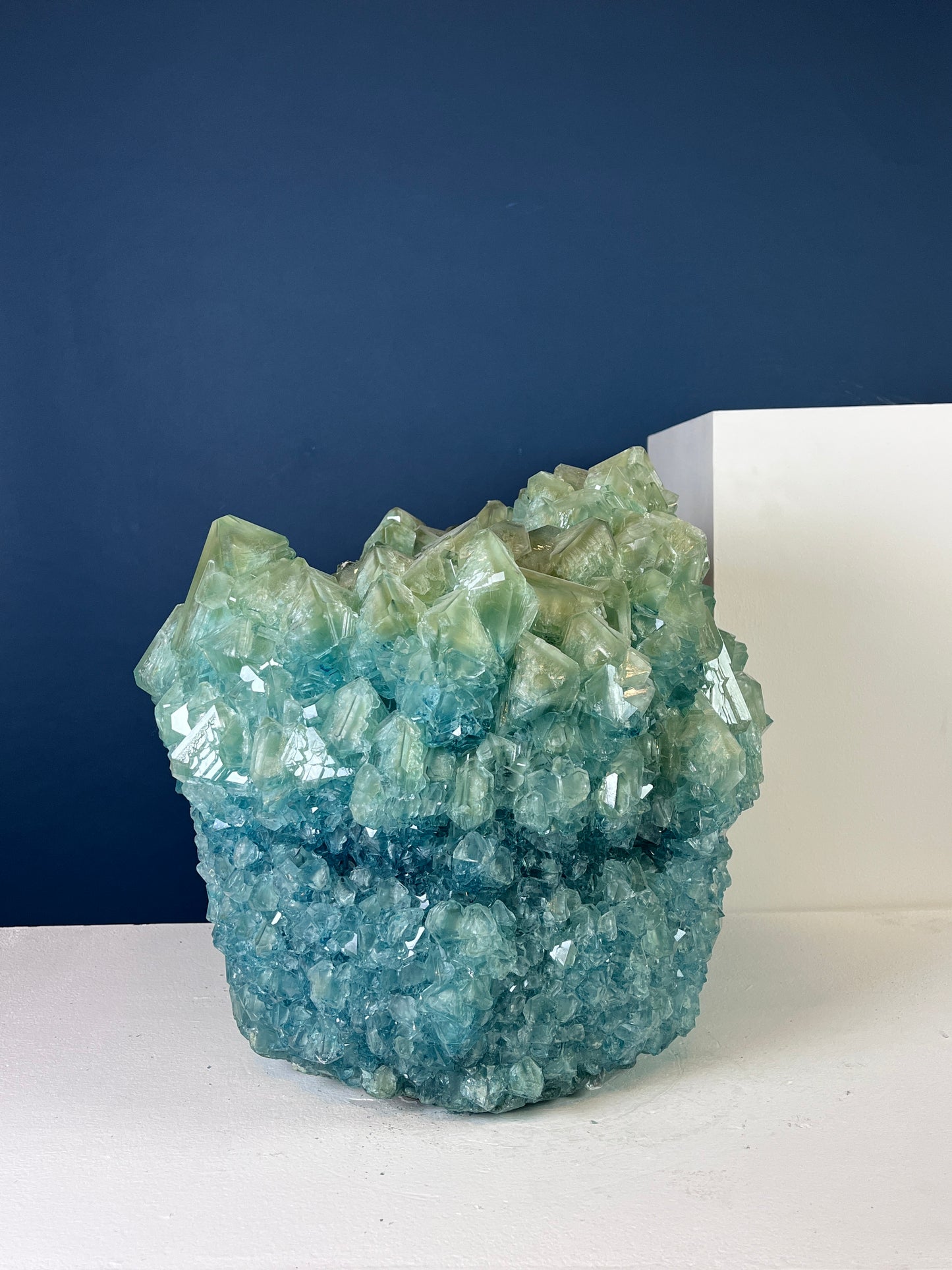 Crystal Vase Large -  Aegean Green
