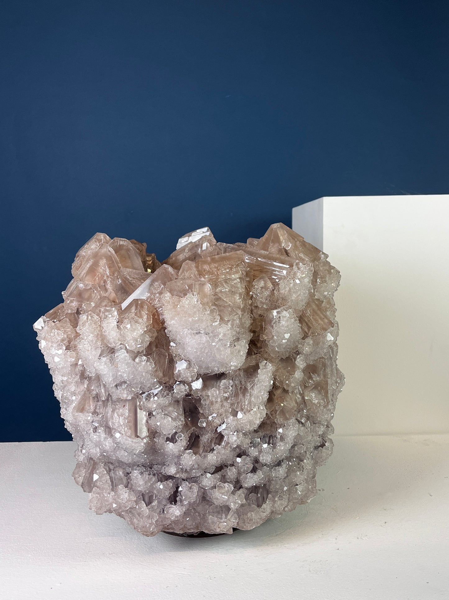 Crystal Vase Large -  Cappuccino