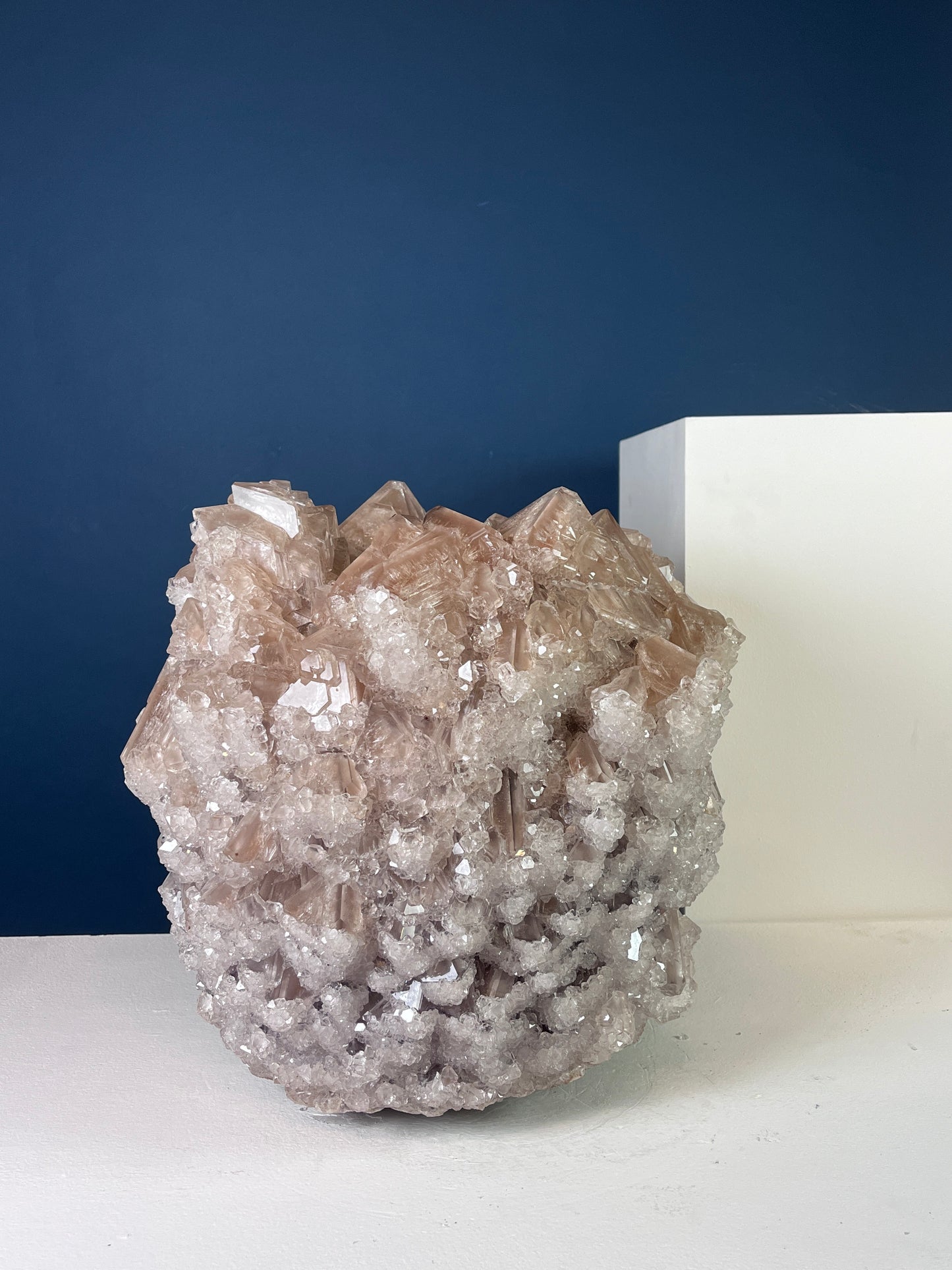 Crystal Vase Large -  Cappuccino