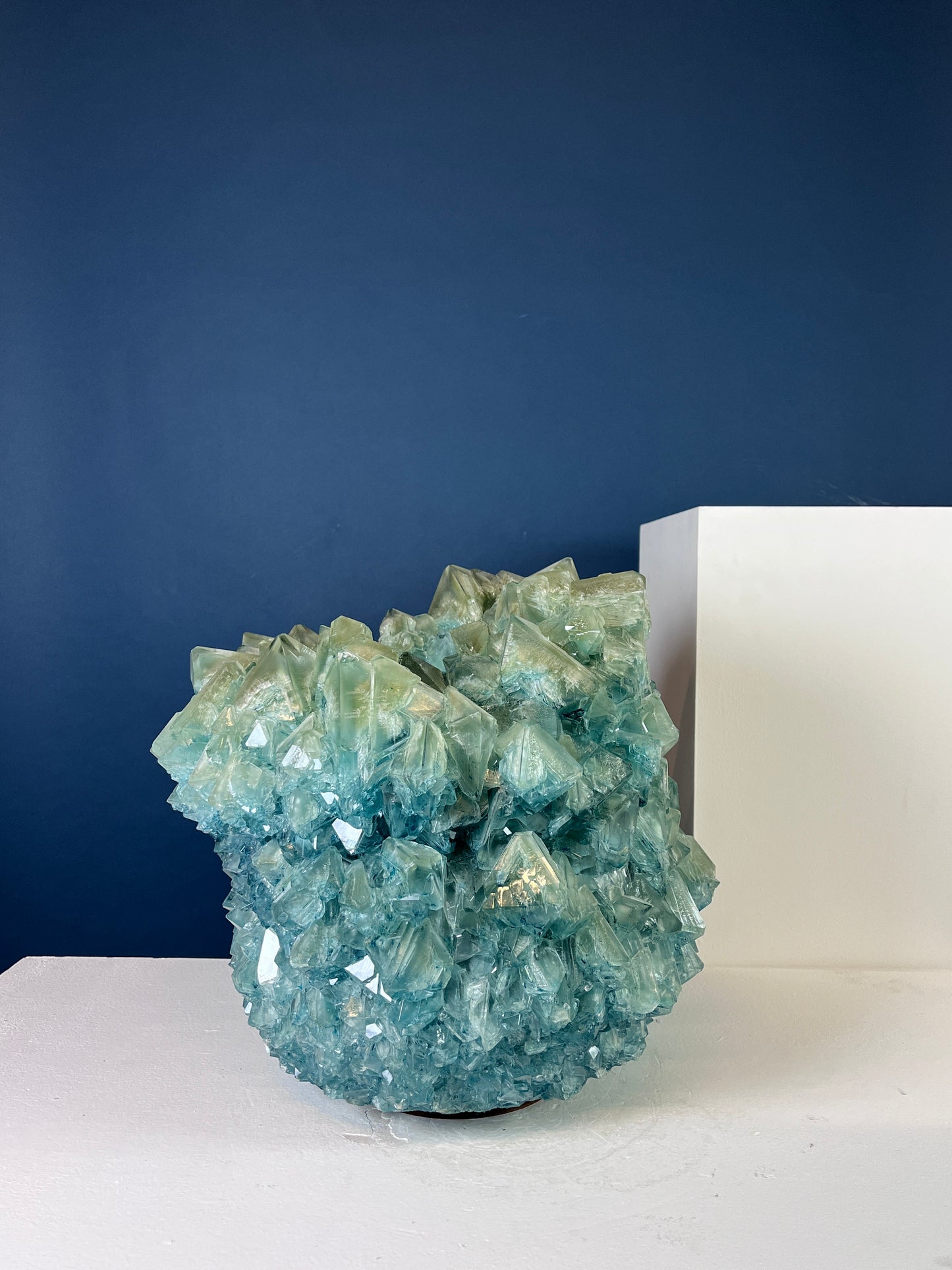 Crystal Vase Large -  Blue Sage
