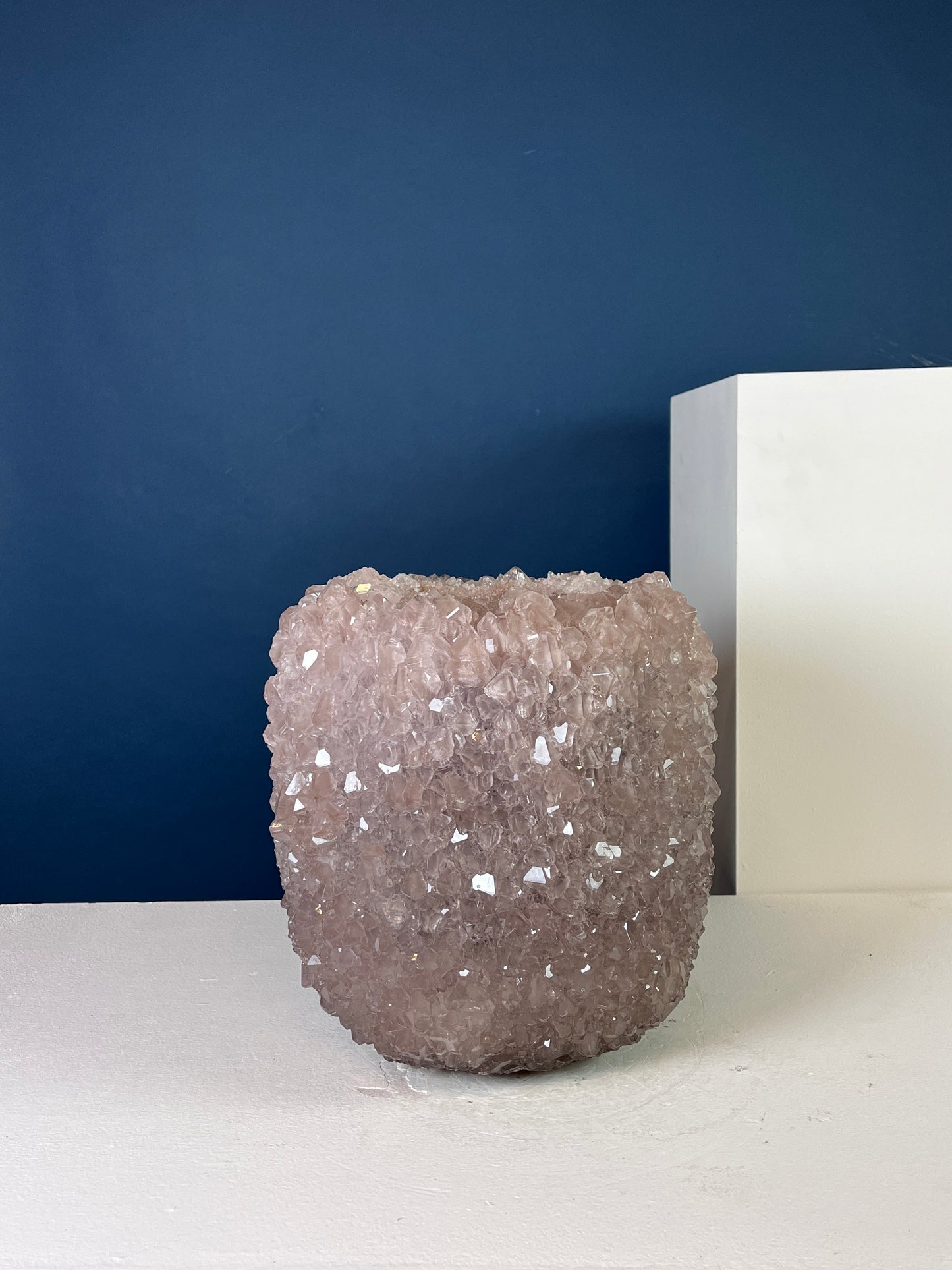 Crystal Vase Large -  Amethyst Gray