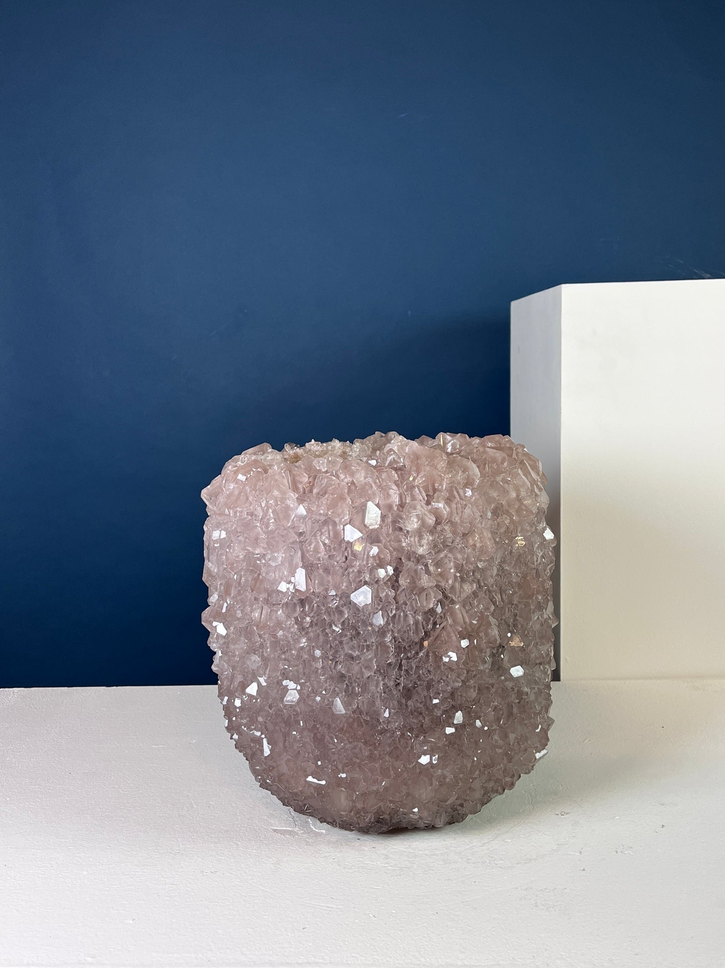 Crystal Vase Large -  Amethyst Gray