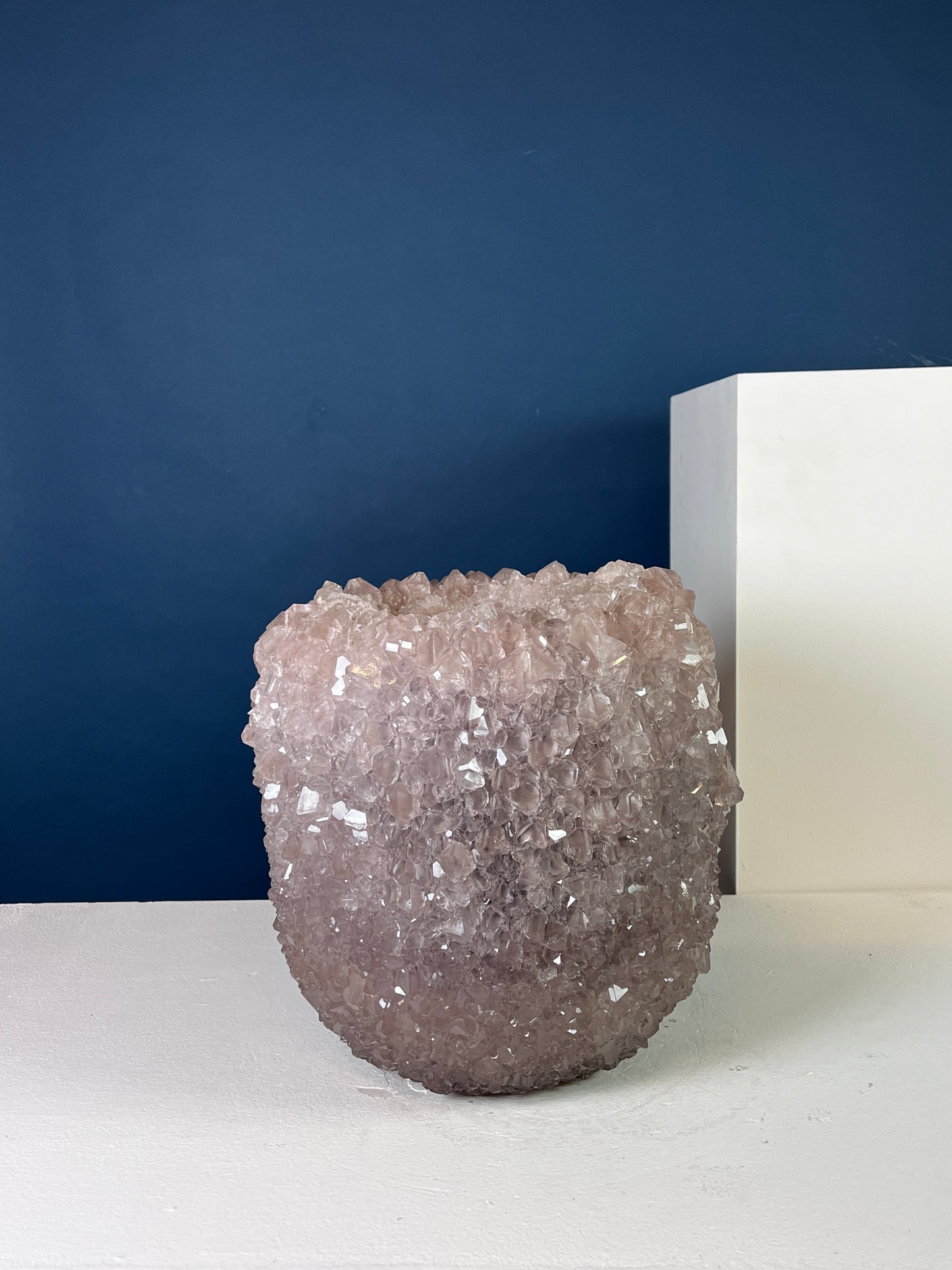 Crystal Vase Large -  Amethyst Gray