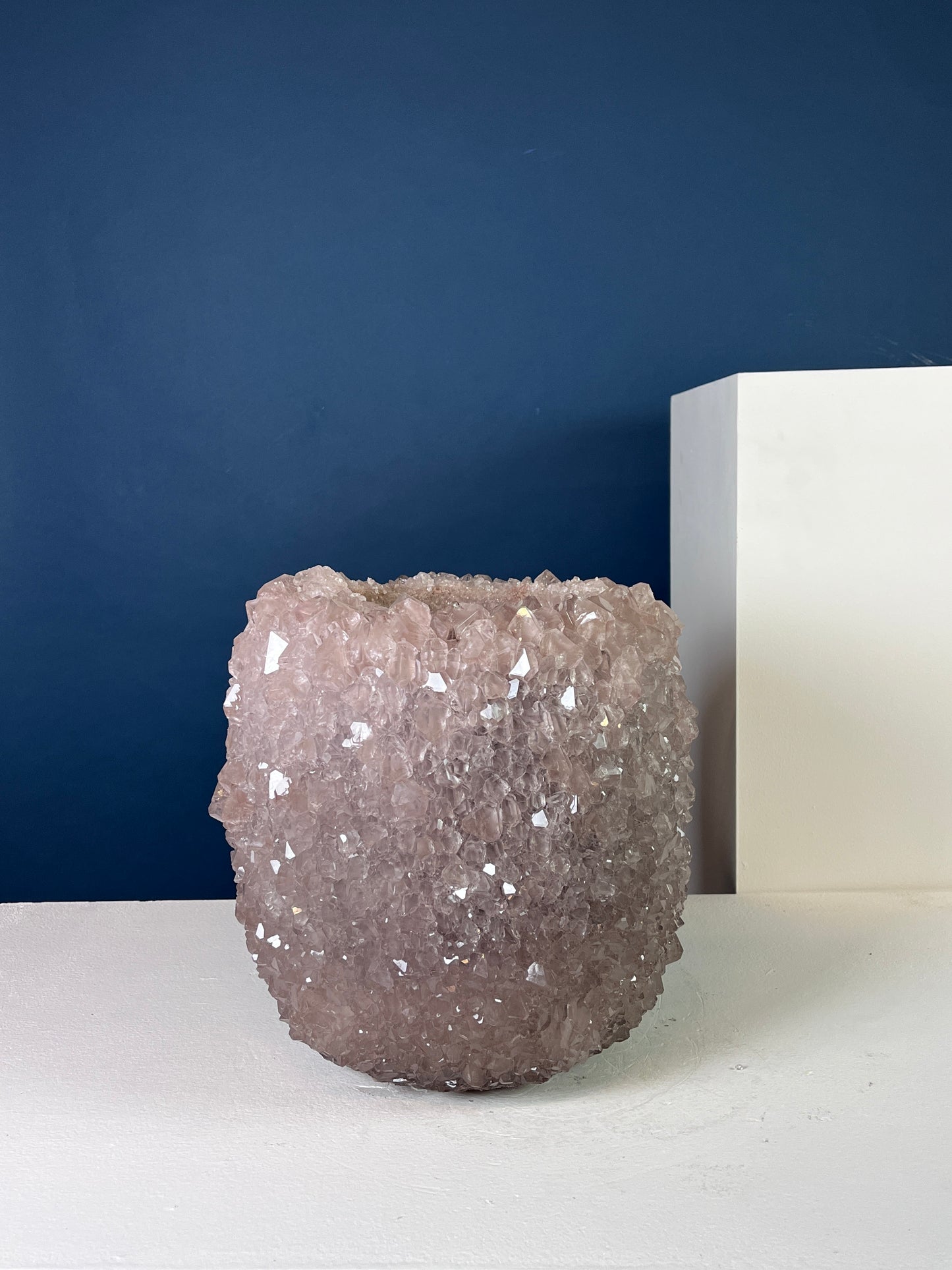Crystal Vase Large -  Amethyst Gray