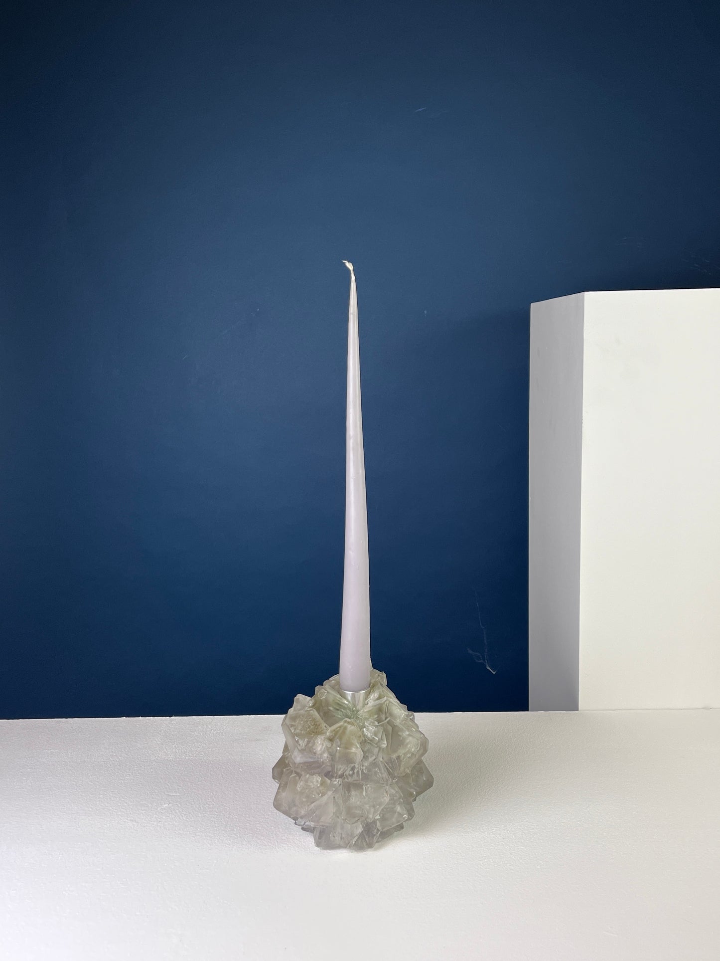 Candlestick Holder - Light Steel