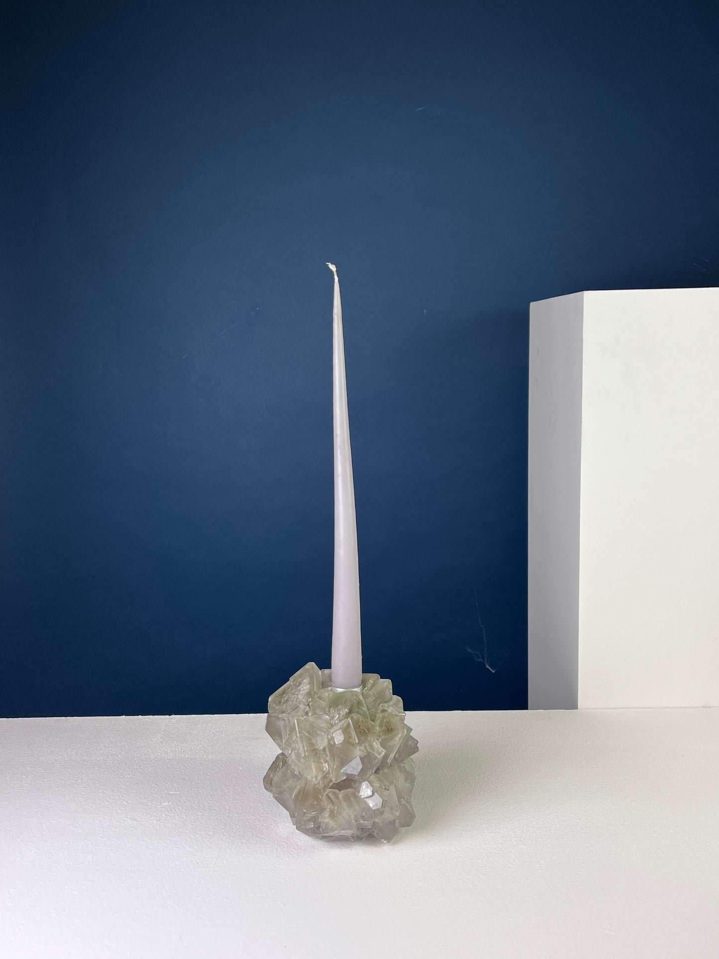 Candlestick Holder - Light Steel