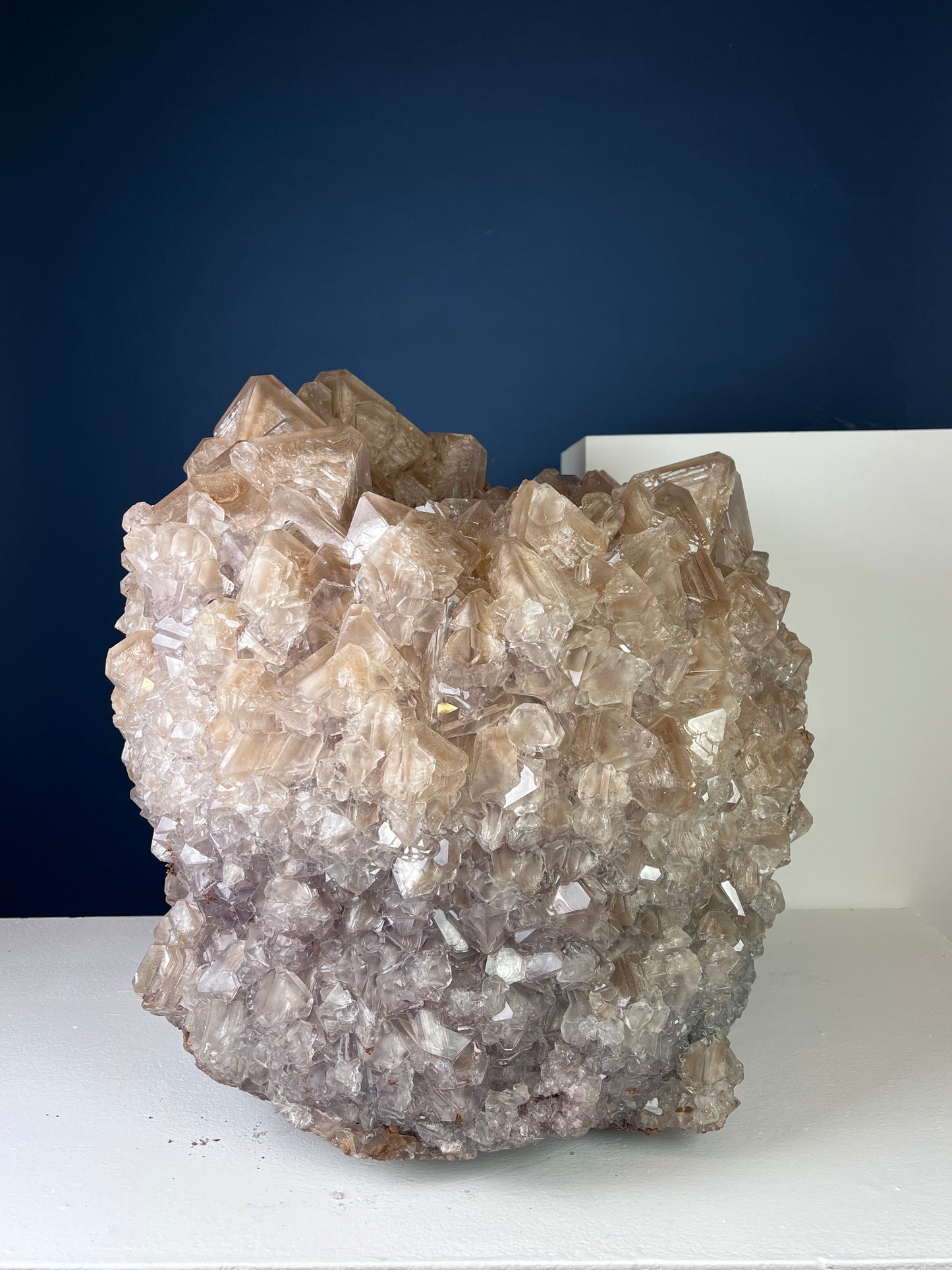 Crystal Vase Large -  Biscuit