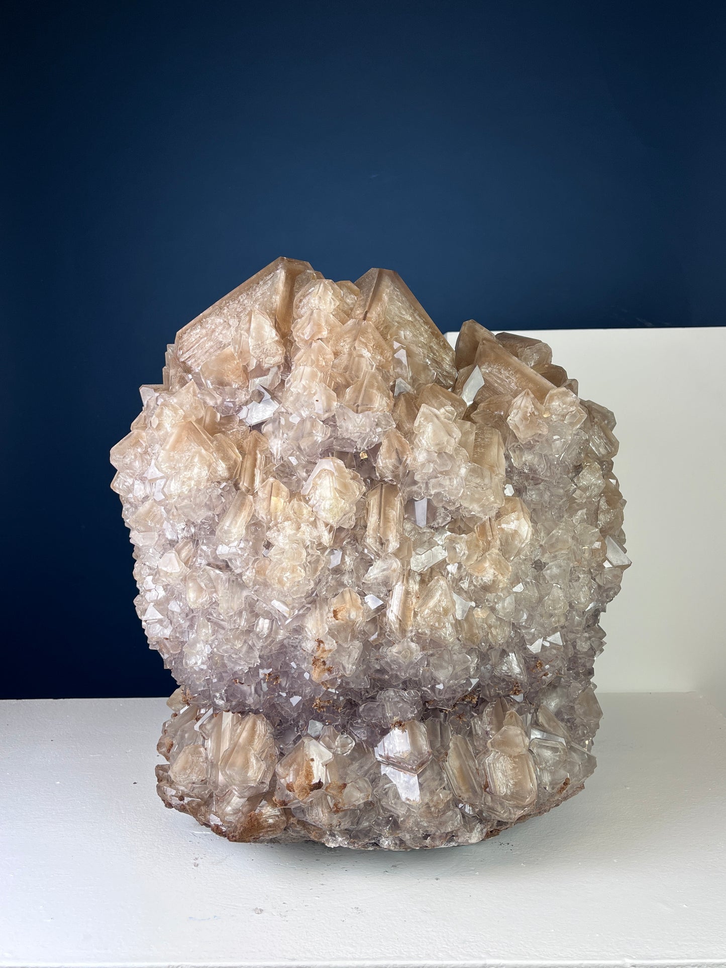 Crystal Vase Large -  Biscuit