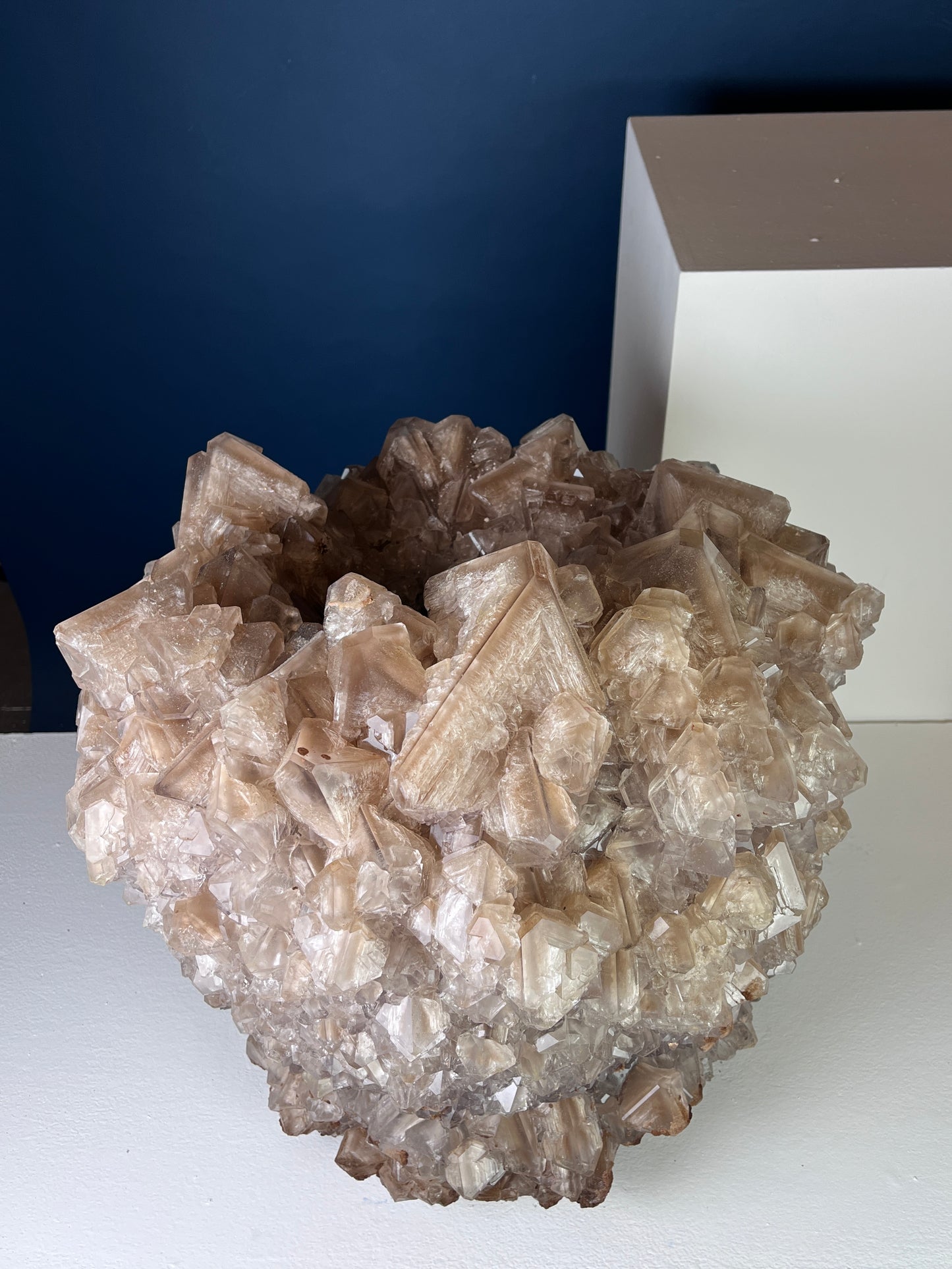 Crystal Vase Large -  Biscuit