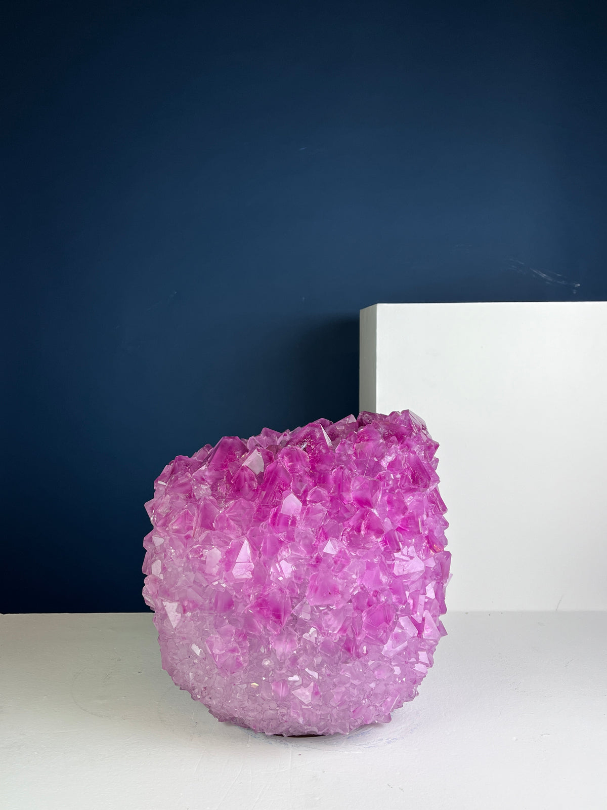 Crystal Vase Large -  Pink lemonade