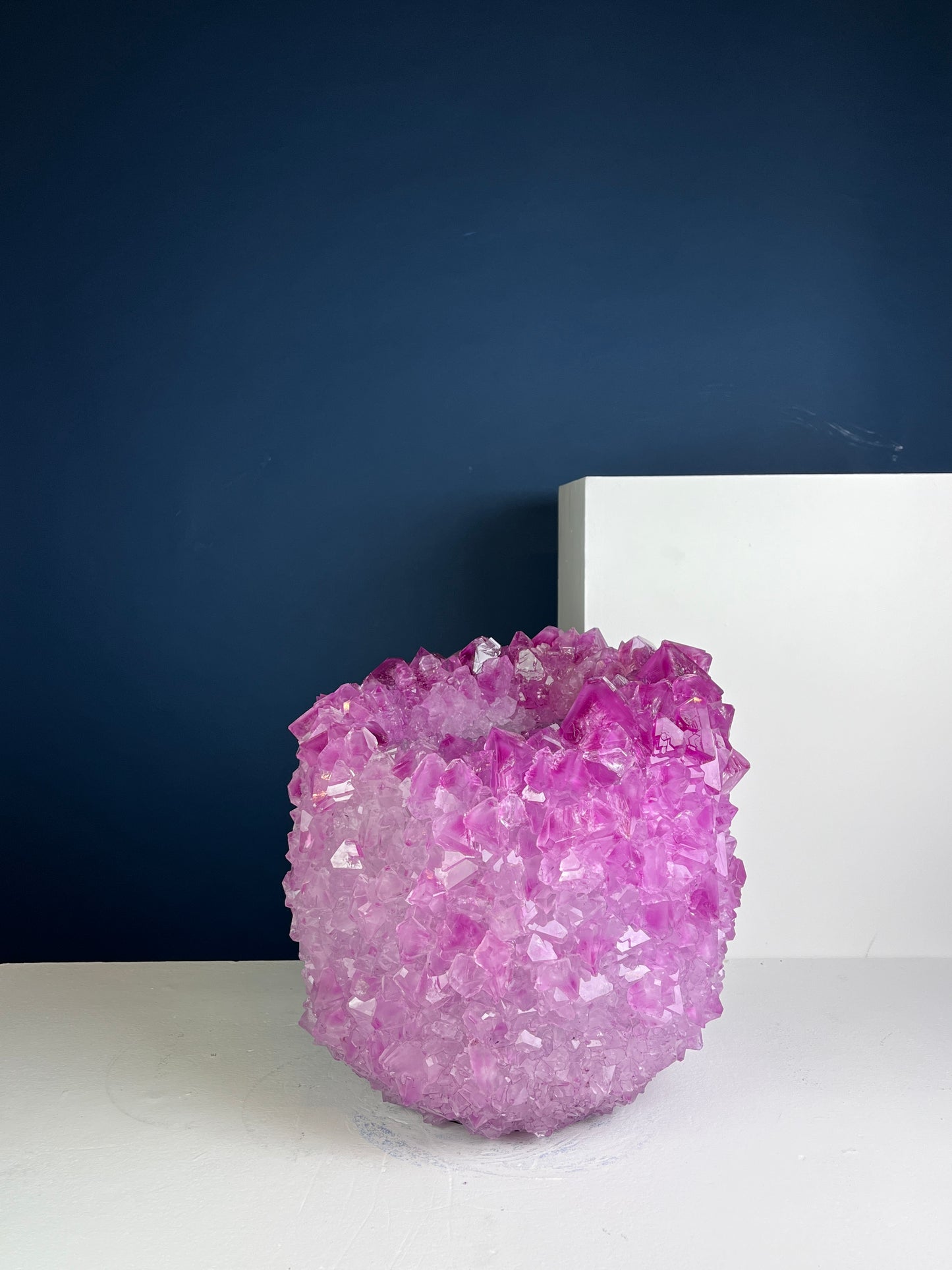Crystal Vase Large -  Pink lemonade