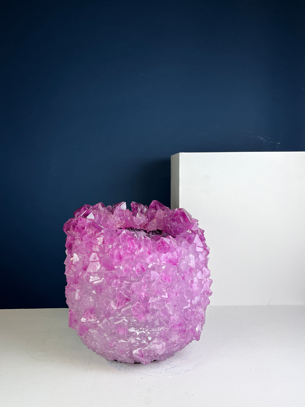 Crystal Vase Large -  Pink lemonade