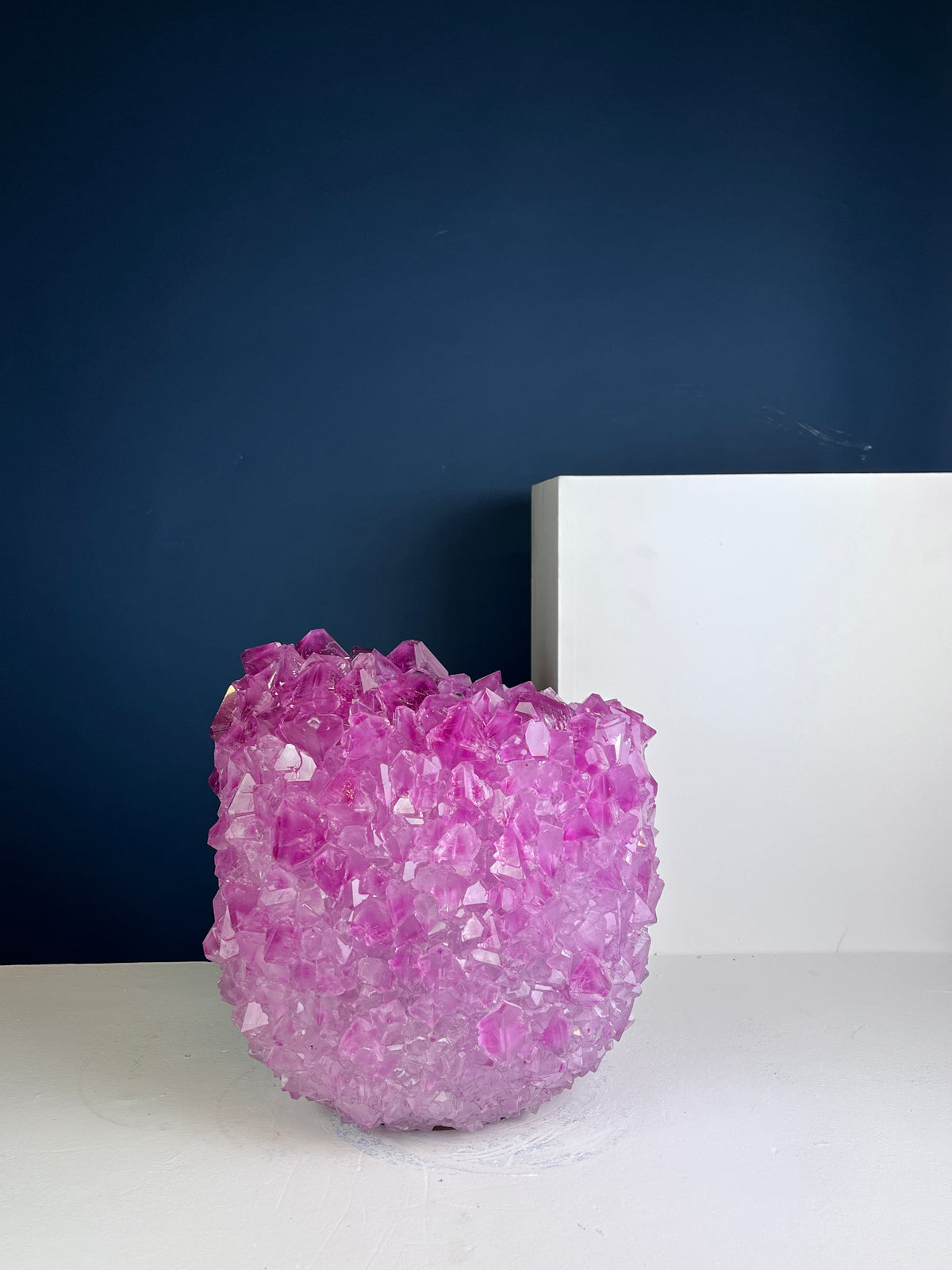 Crystal Vase Large -  Pink lemonade
