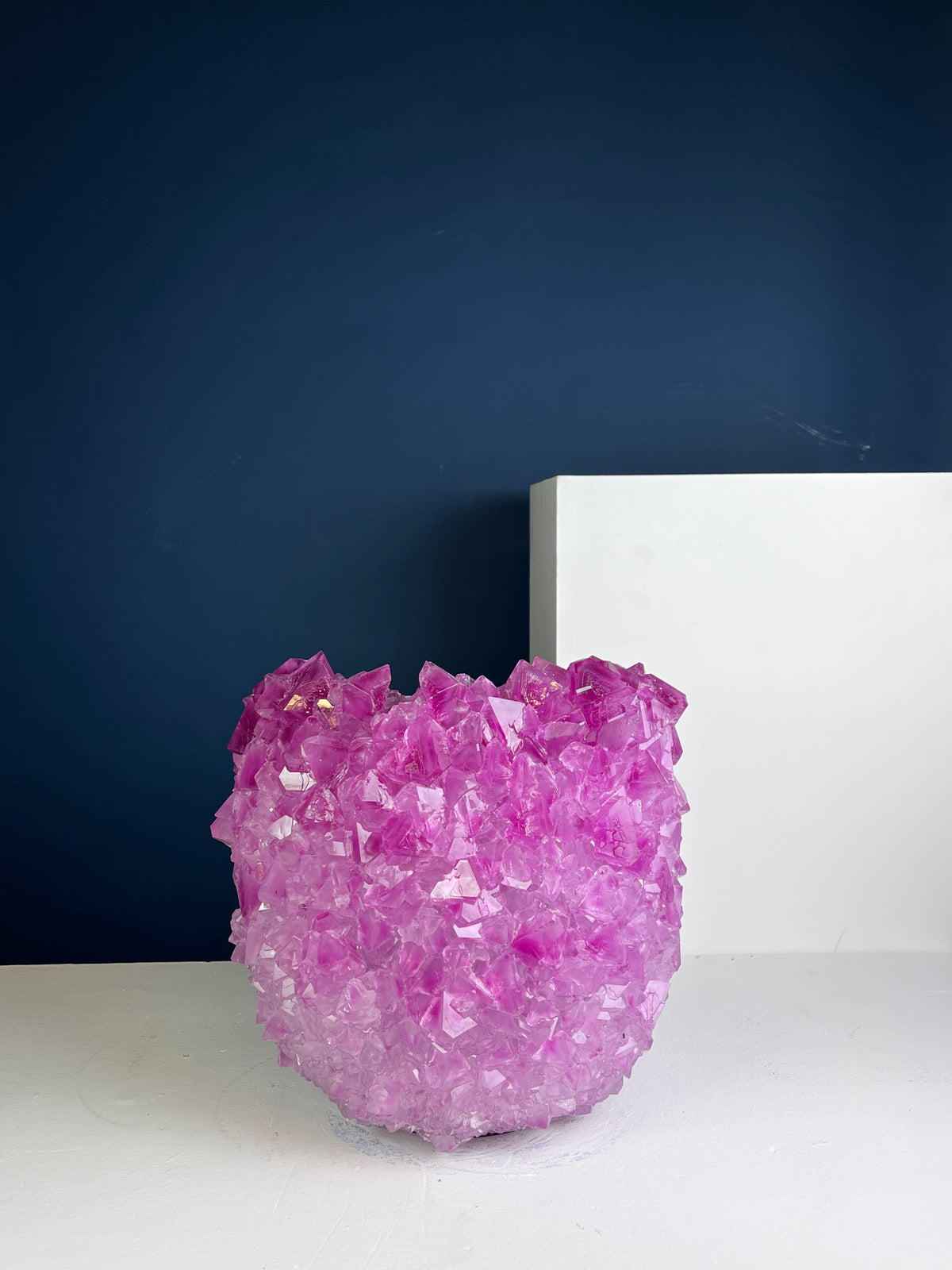 Crystal Vase Large -  Pink lemonade