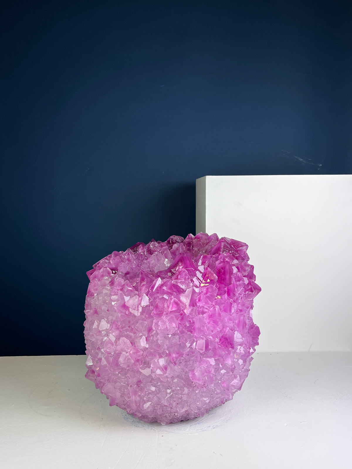 Crystal Vase Large -  Pink lemonade