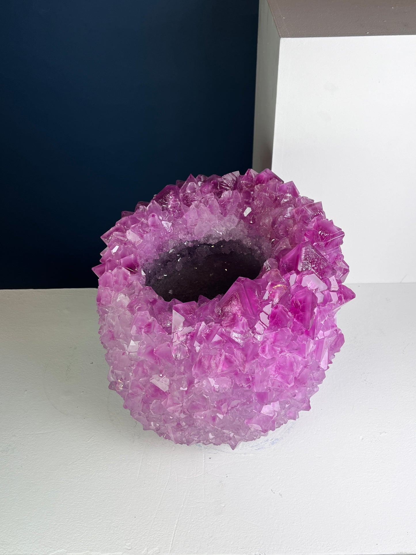 Crystal Vase Large -  Pink lemonade
