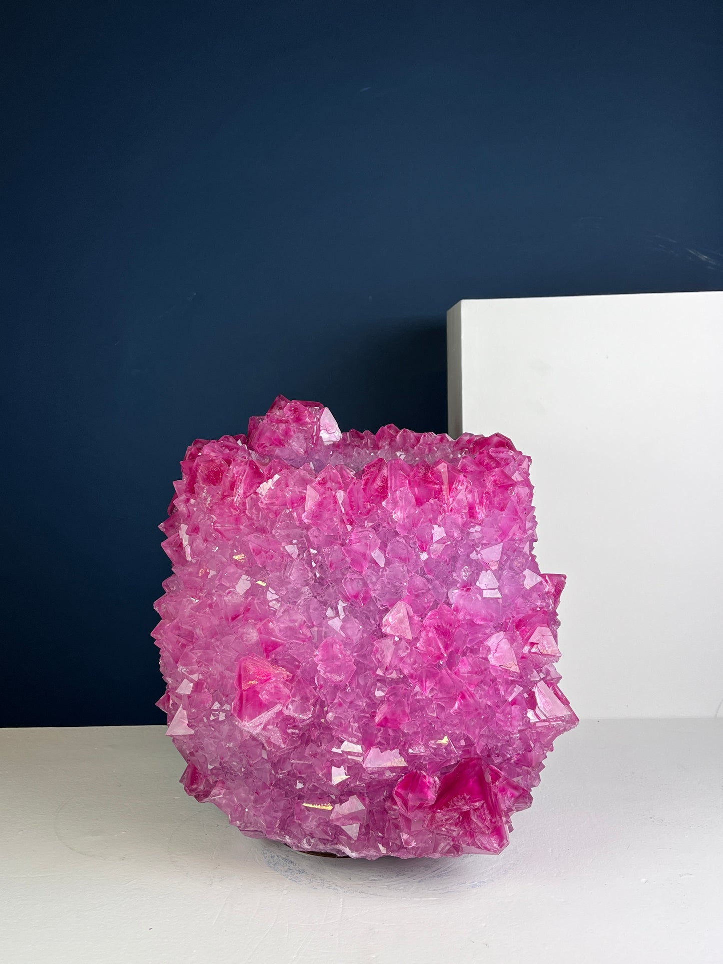 Crystal Vase Large -  Sweetheart Pink