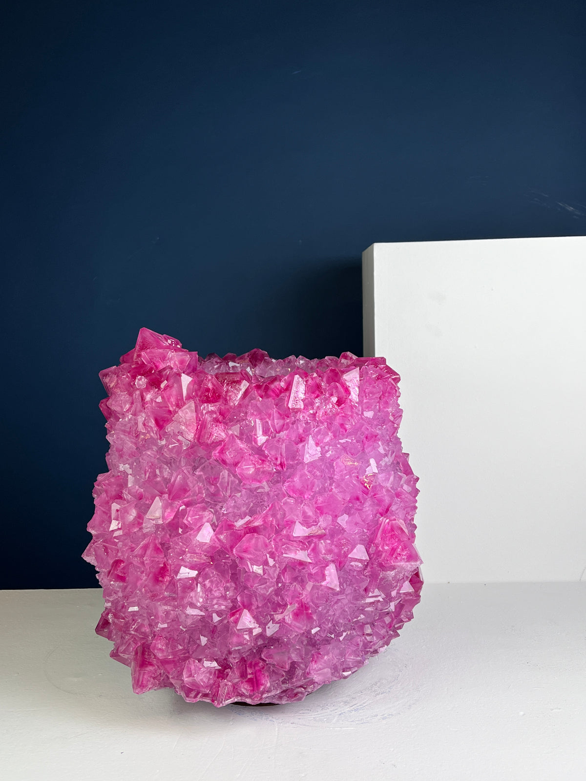 Crystal Vase Large -  Sweetheart Pink