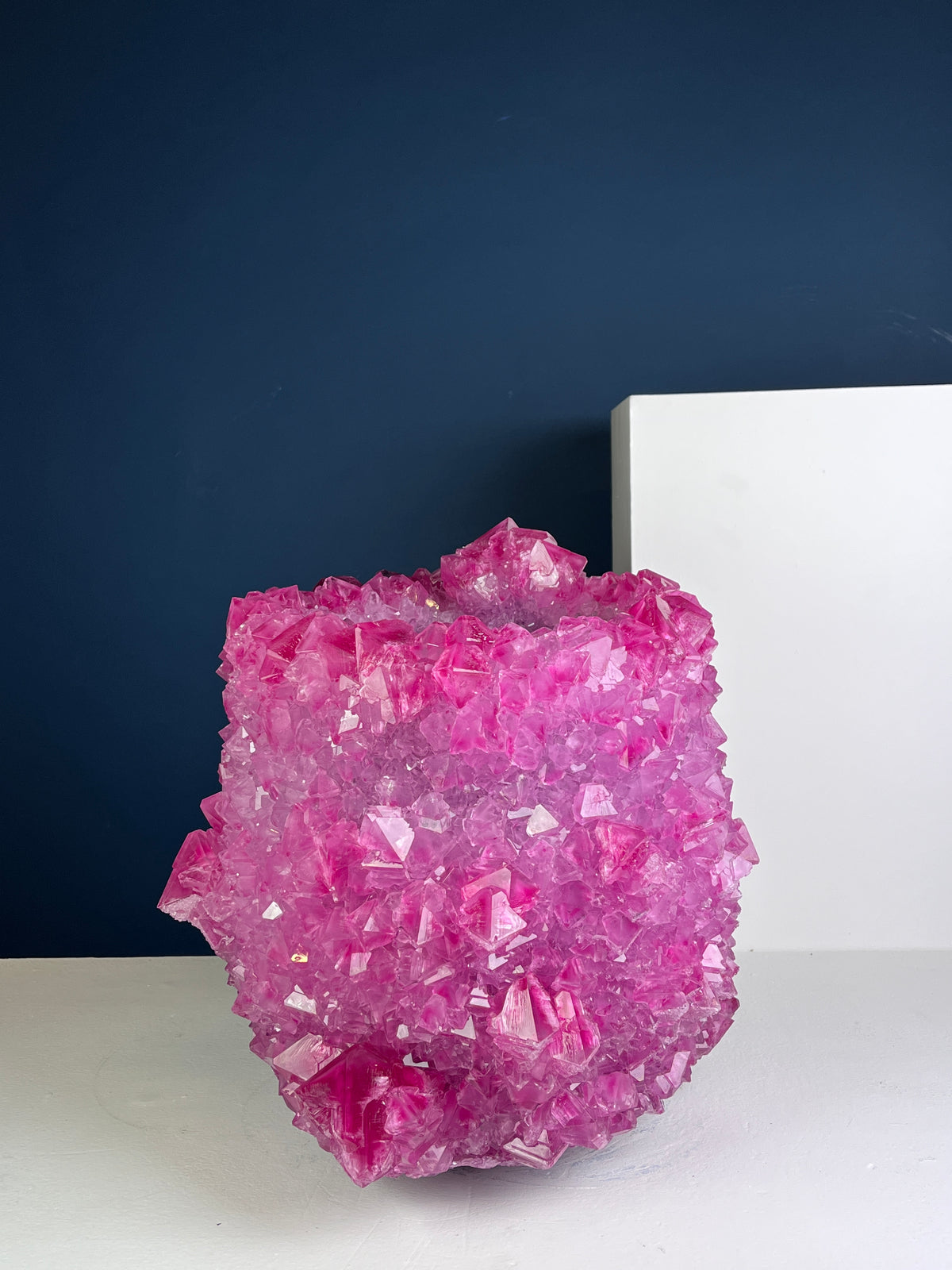 Crystal Vase Large -  Sweetheart Pink