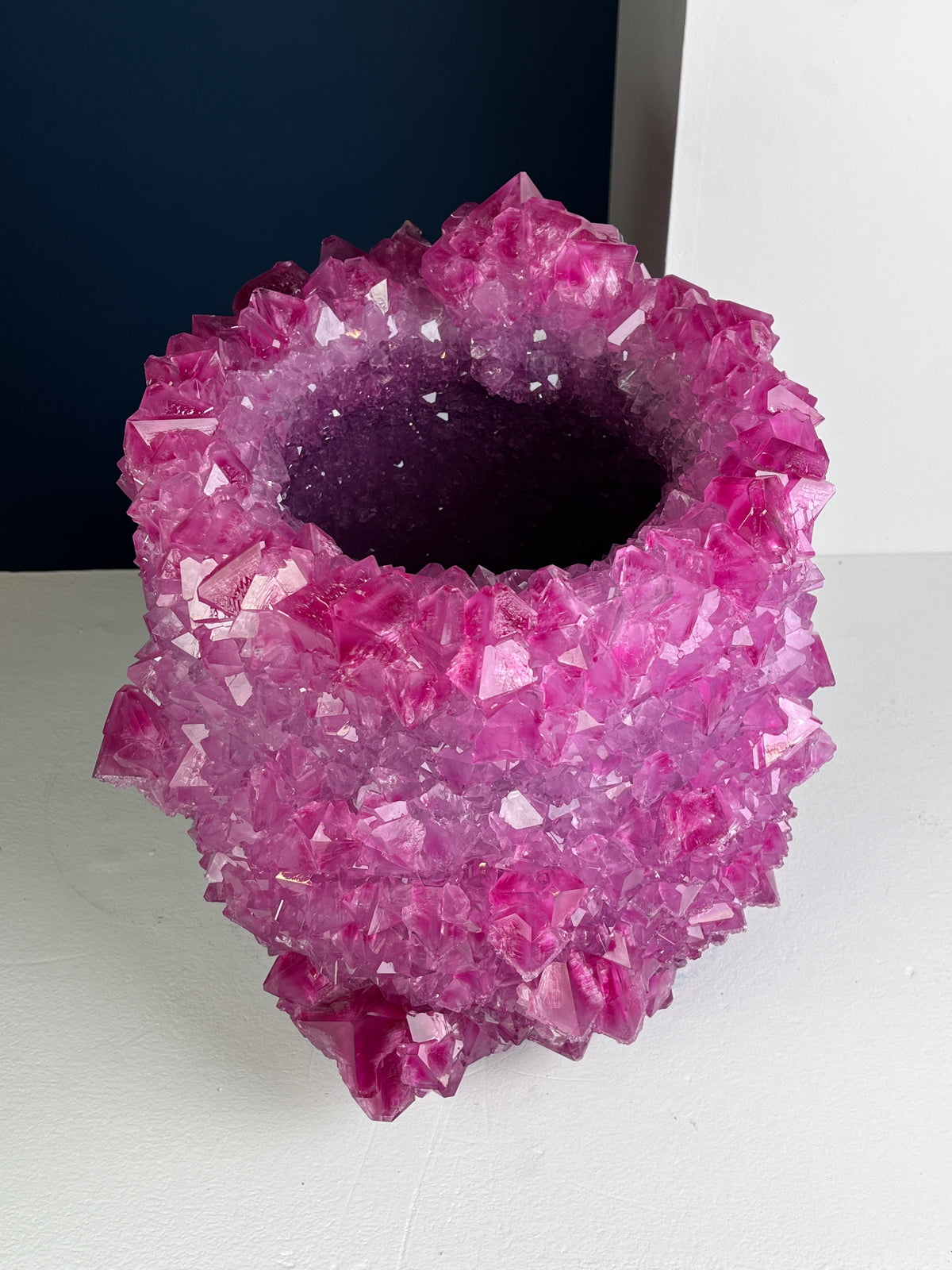 Crystal Vase Large -  Sweetheart Pink