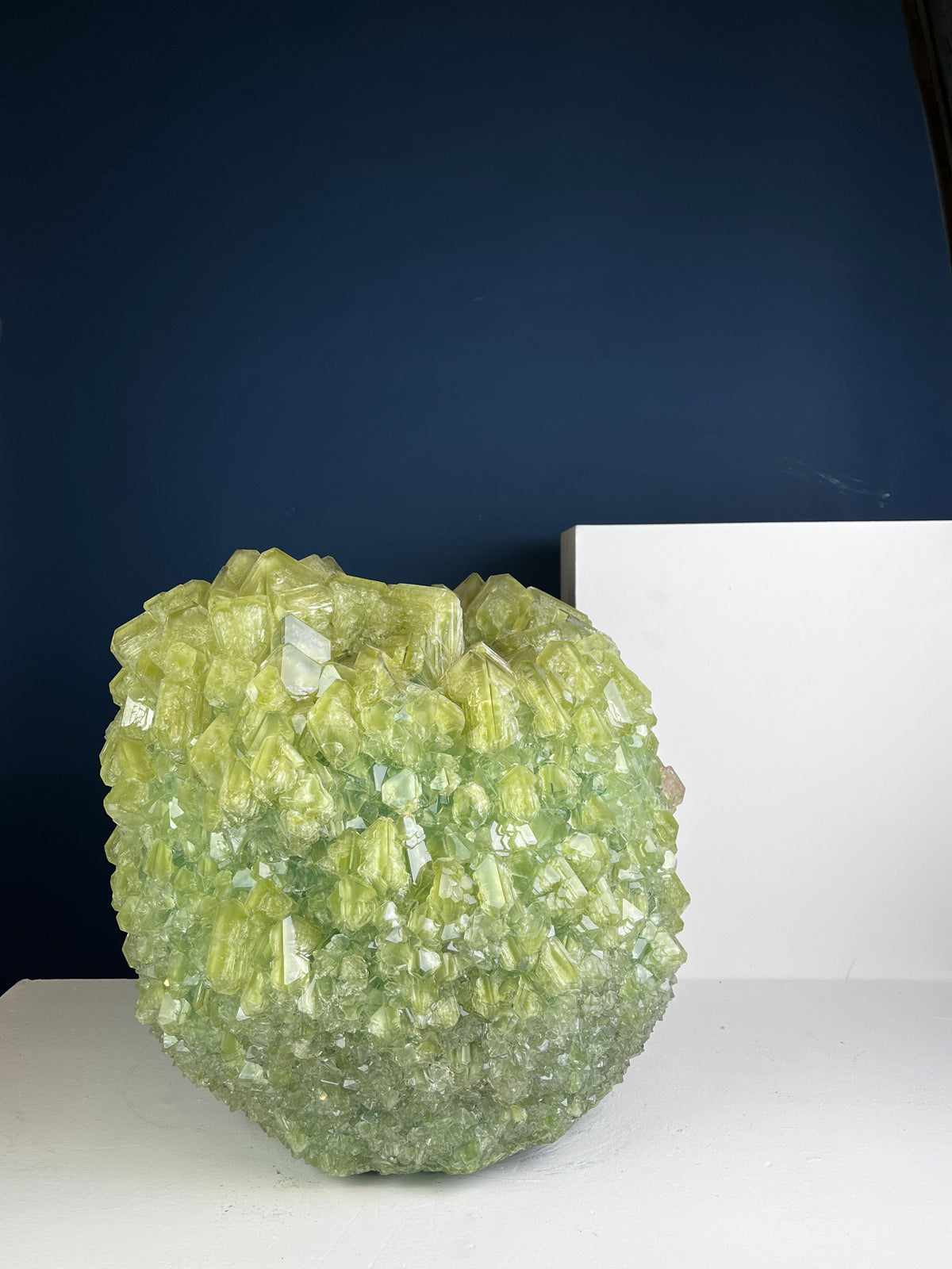 Crystal Vase Large -  Green oasis