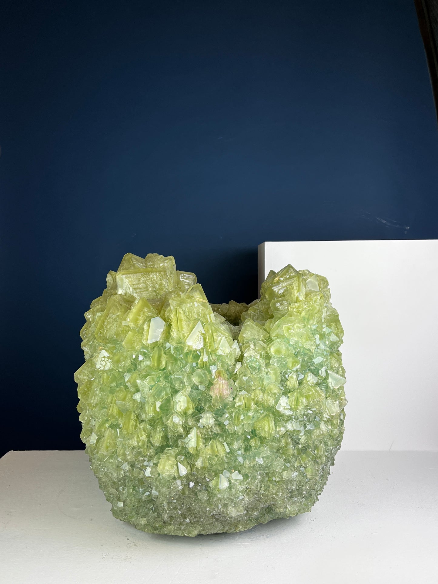 Crystal Vase Large -  Green oasis