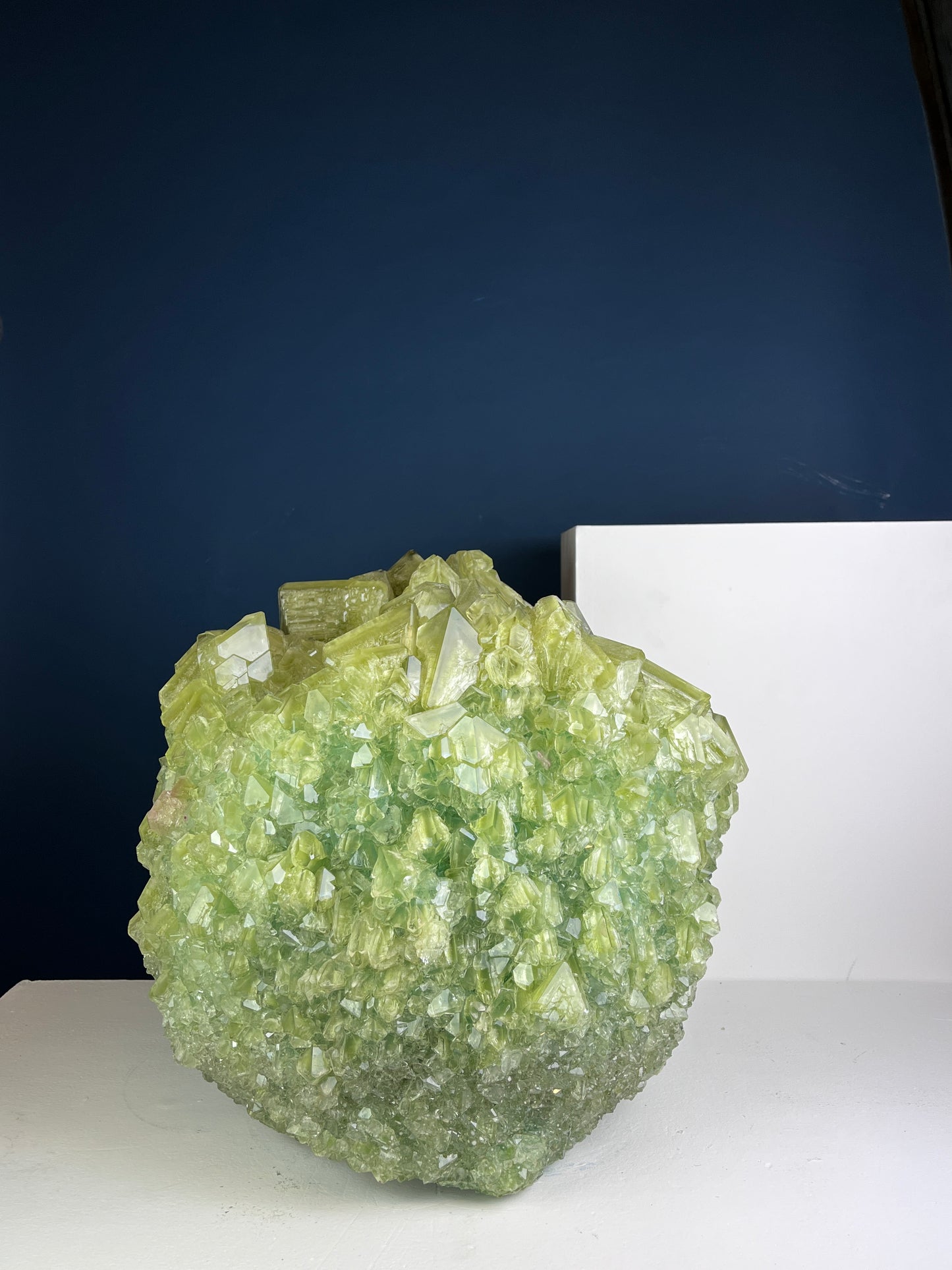 Crystal Vase Large -  Green oasis