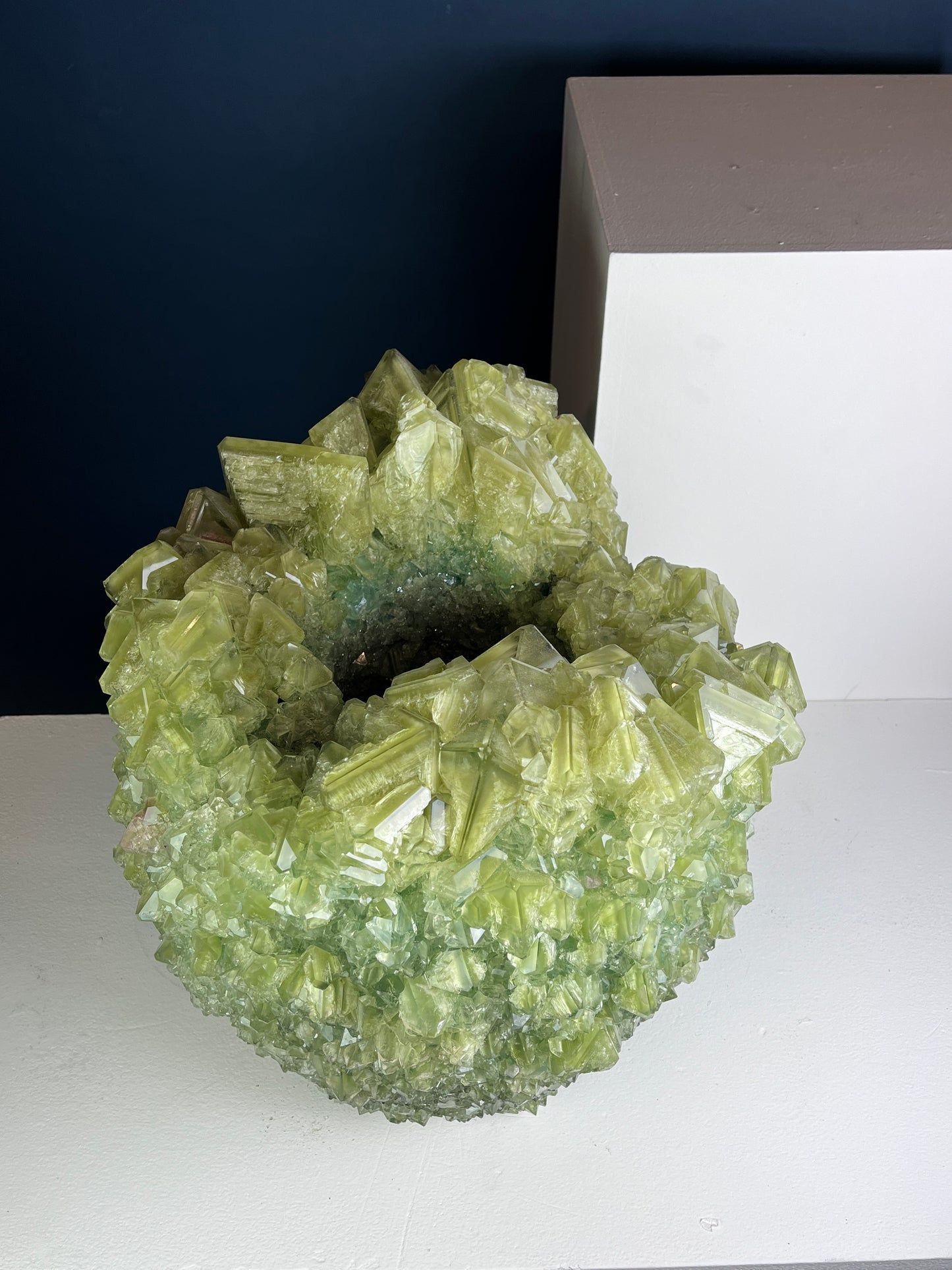Crystal Vase Large -  Green oasis