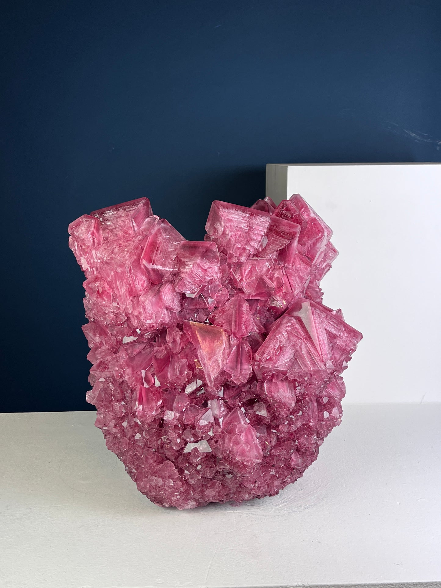 Crystal Vase Large - Cosmic Violet