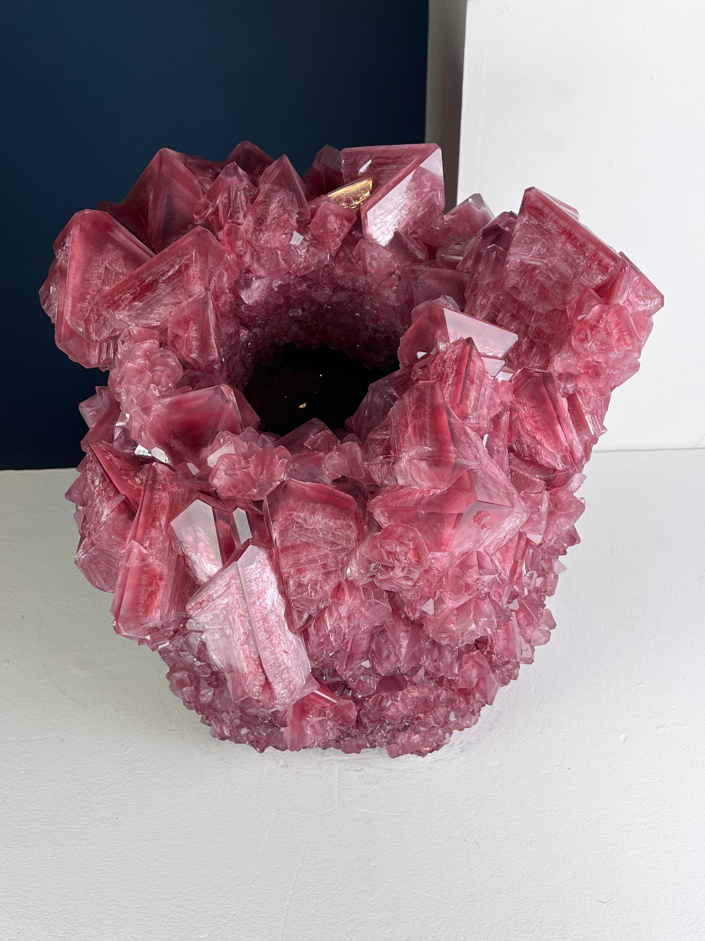 Crystal Vase Large - Cosmic Violet