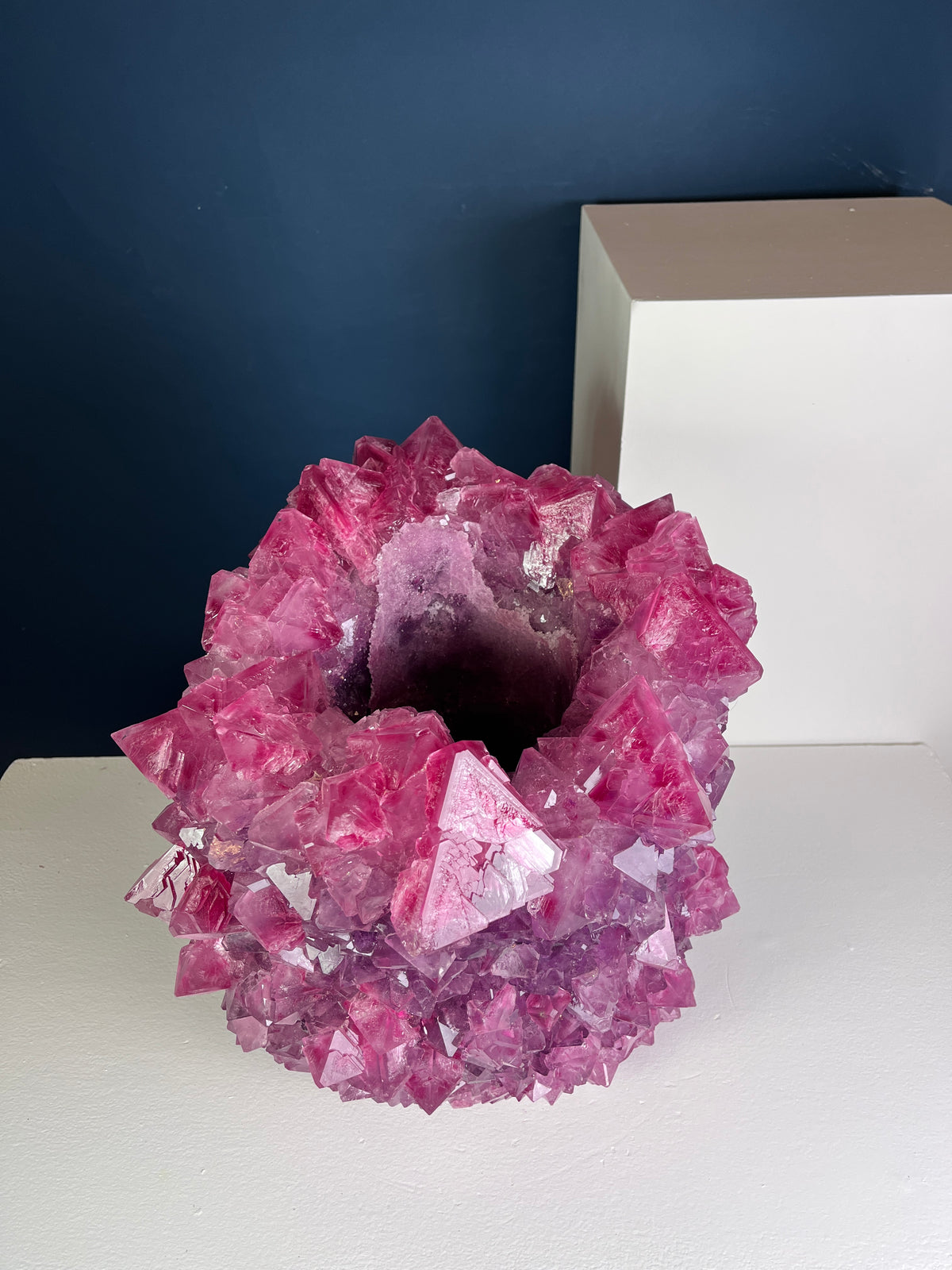 Crystal Vase Large - Orchid