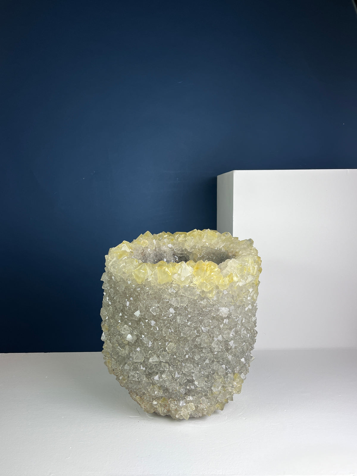 Crystal Vase Large -  Cornsilk